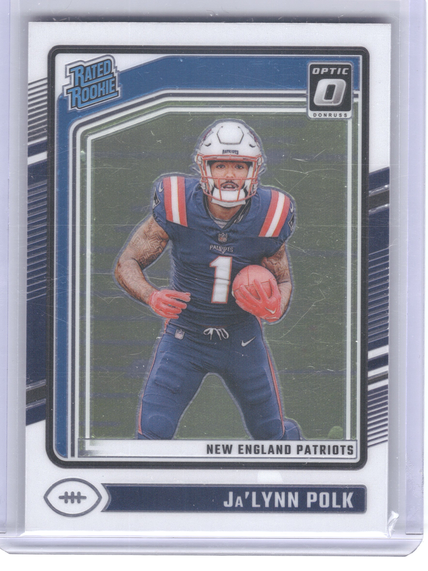 2024 Donruss Optic #240 Ja'Lynn Polk New England Patriots RC