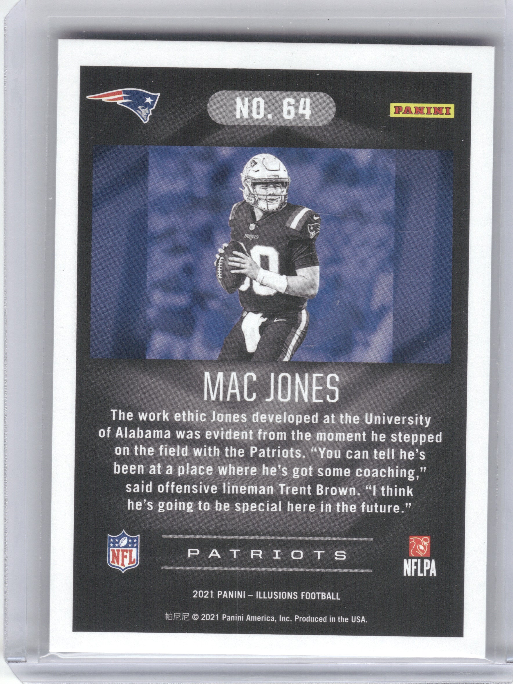2021 Panini Illusions #64 Mac Jones Retail New England Patriots RC