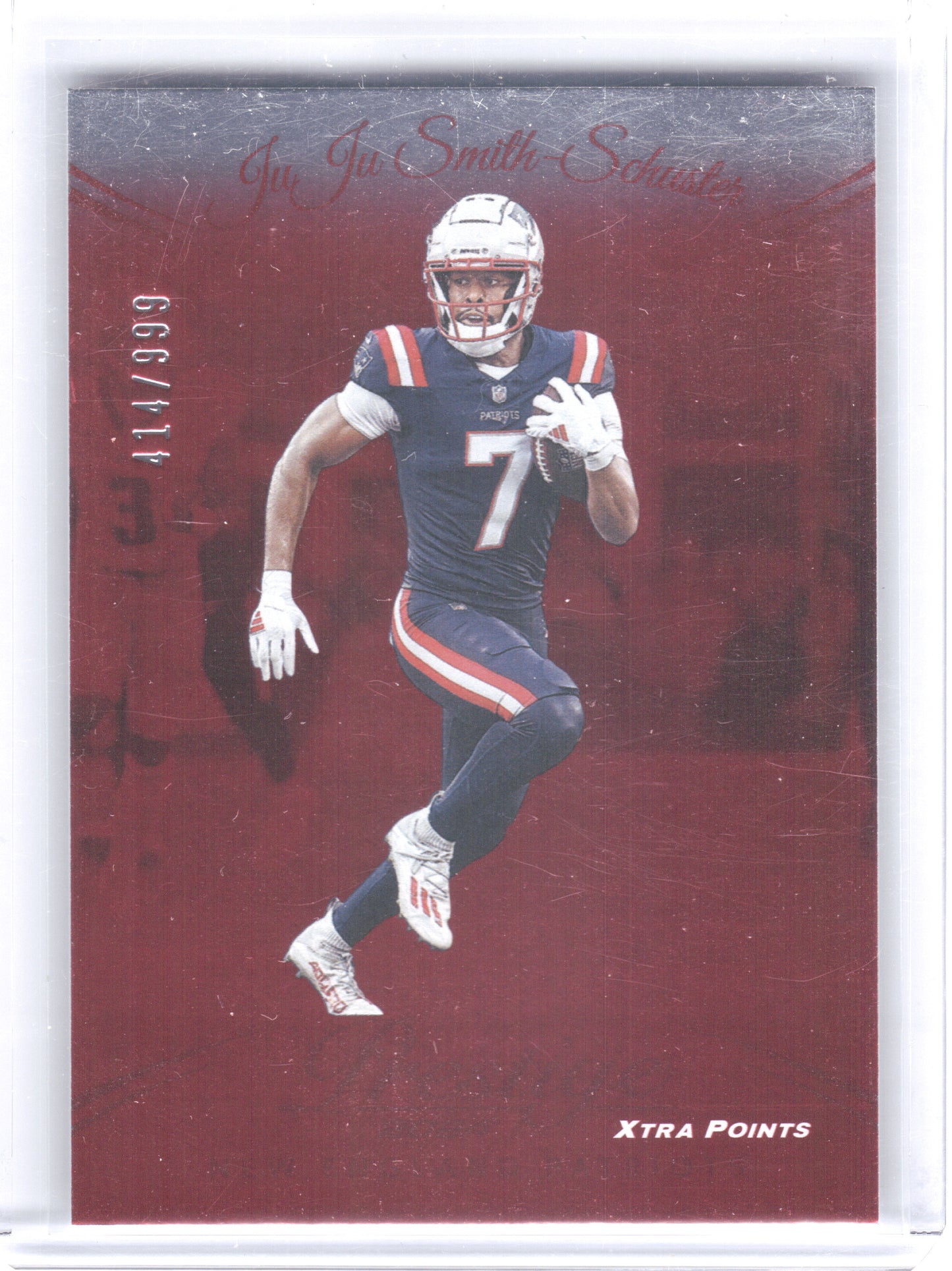 2024 Panini Prestige #203 JuJu Smith-Schuster Red Xtra Points #/999 New England Patriots SN