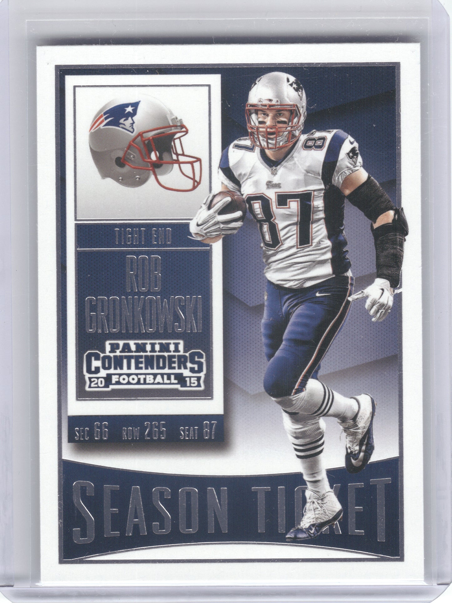 2015 Panini Contenders #81 Rob Gronkowski New England Patriots