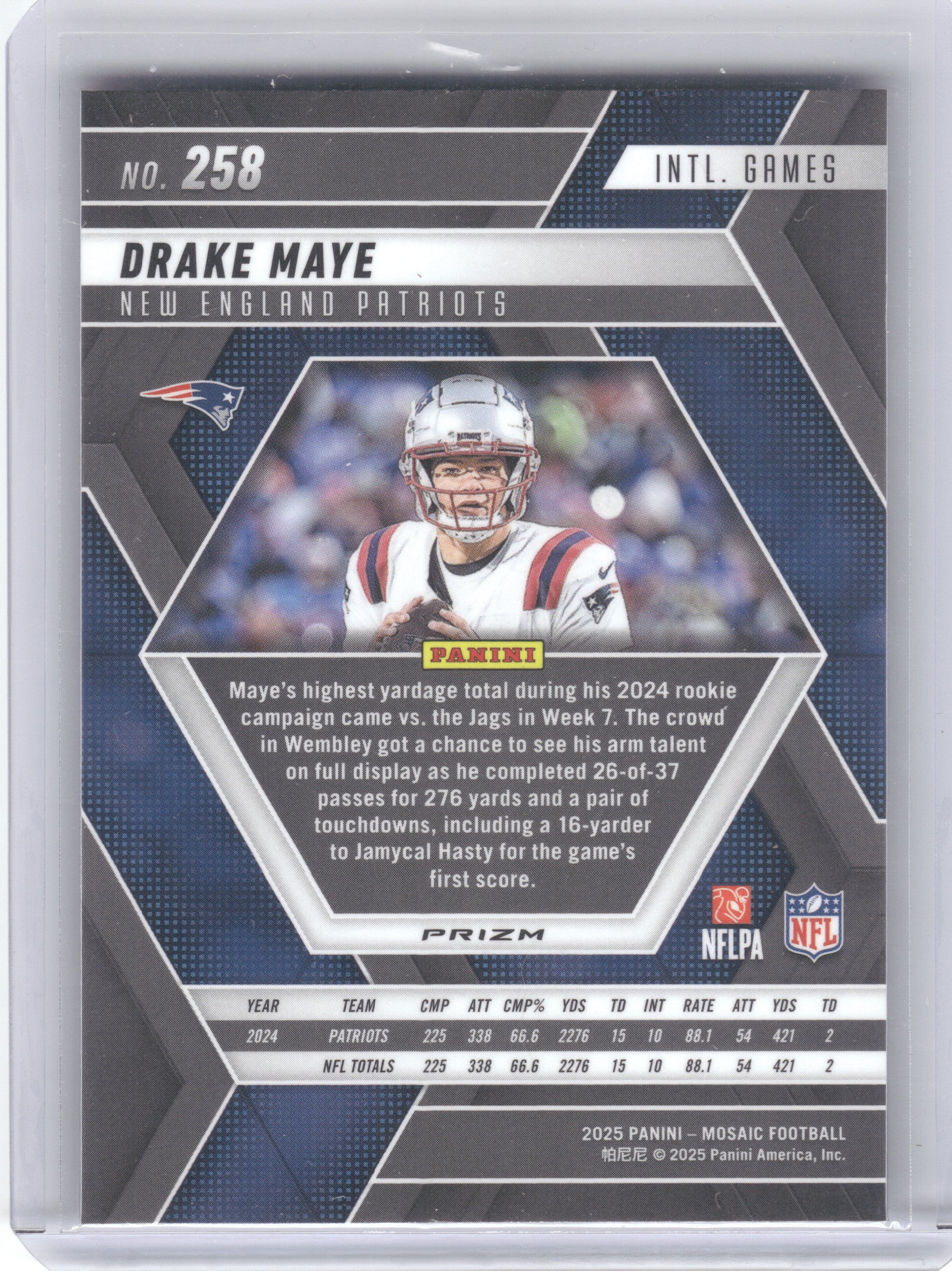 2025 Panini Mosaic #265 Jordan Love Mosaic Camo Red Green Bay Packers