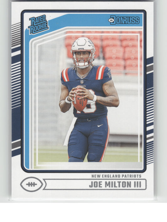 2024 Donruss #319 Joe Milton III New England Patriots RC