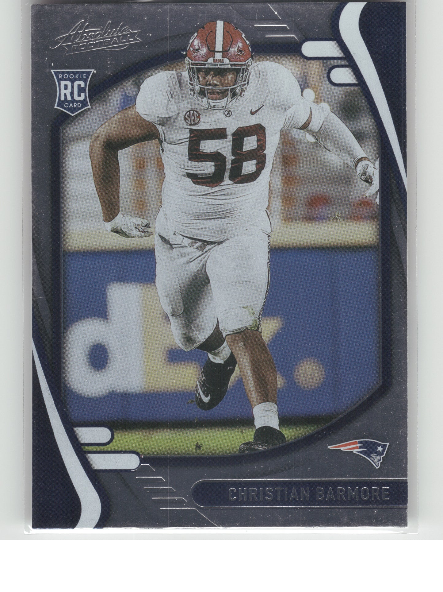 2021 Panini Absolute #156 Christian Barmore Retail New England Patriots RC