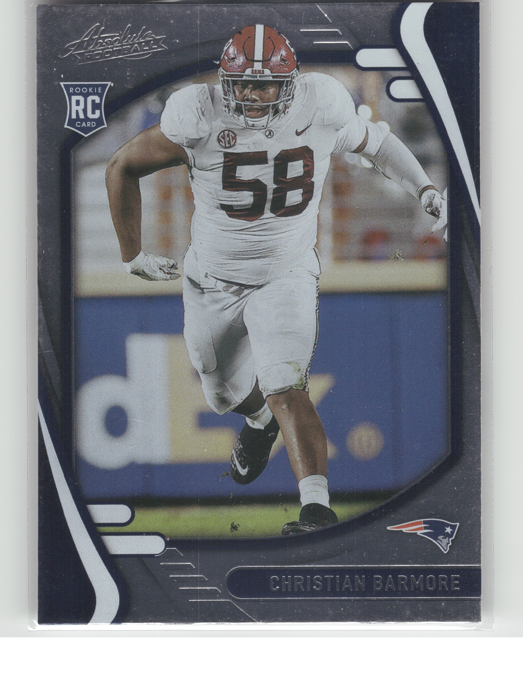 2021 Panini Absolute #156 Christian Barmore Retail New England Patriots RC