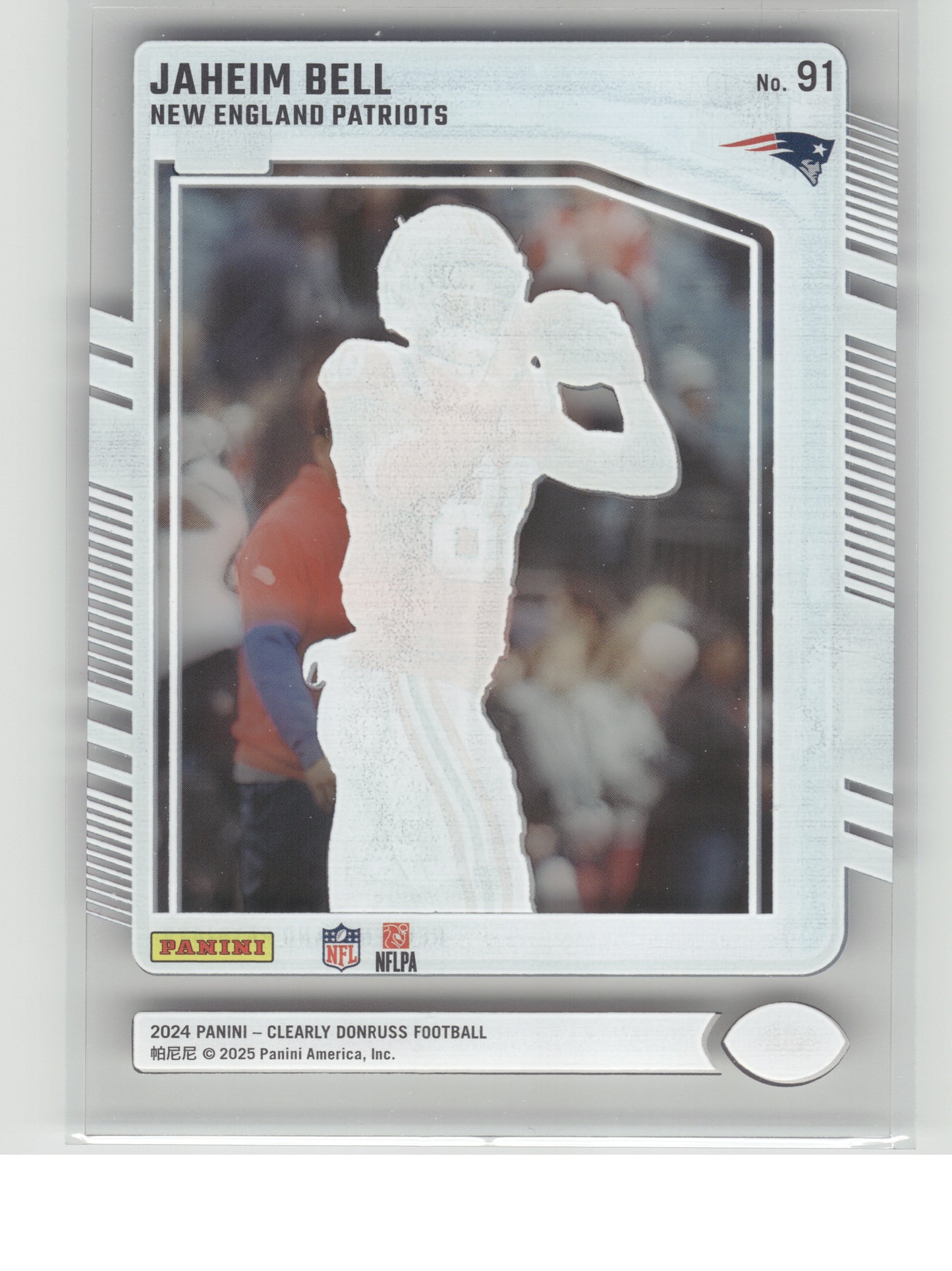 2024 Clearly Donruss #91 Jaheim Bell New England Patriots RC