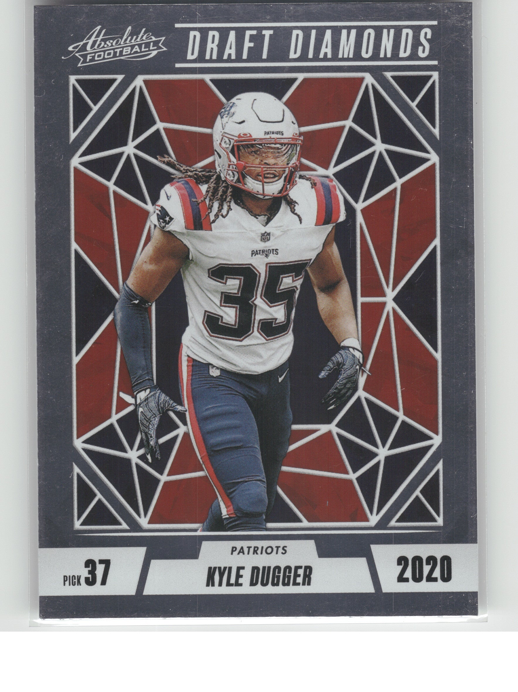 2024 Panini Absolute #DD-KDR Kyle Dugger Draft Diamonds New England Patriots