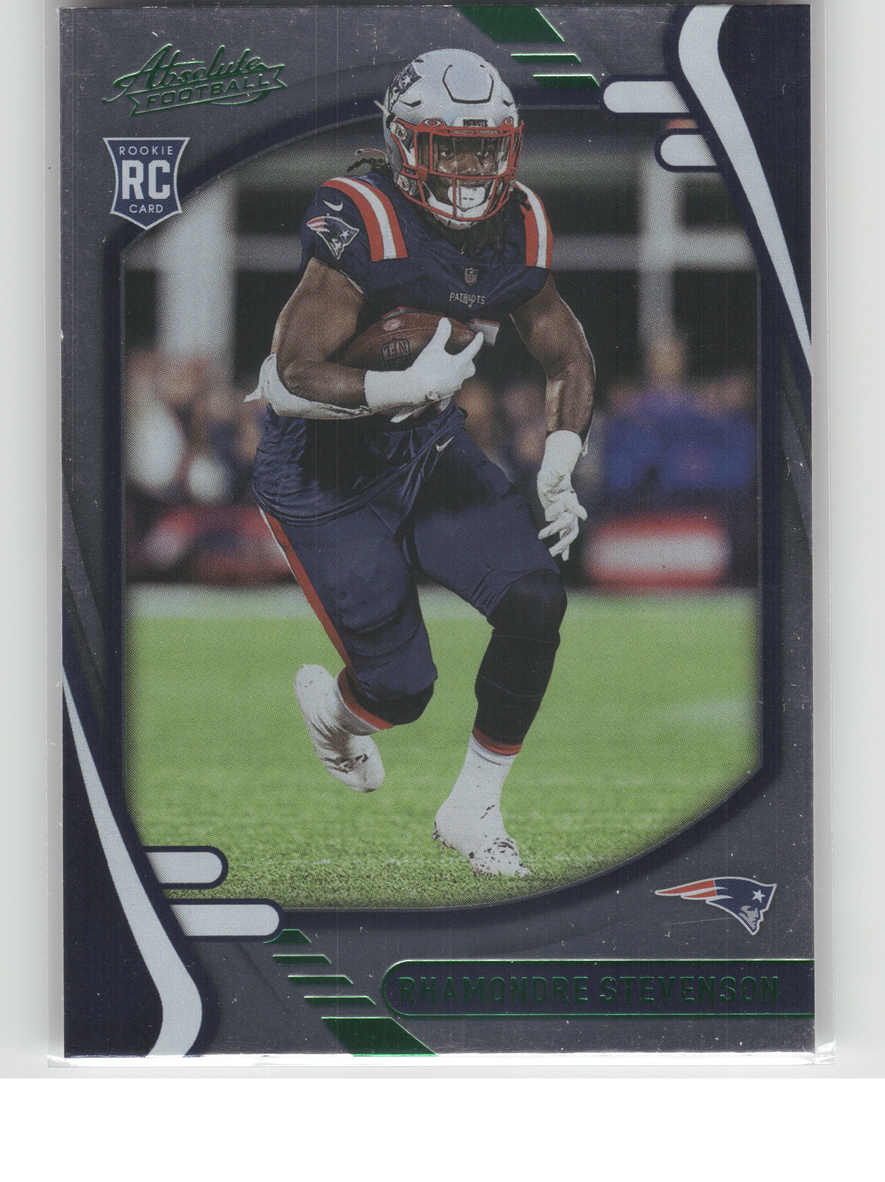 2021 Panini Absolute #133 Rhamondre Stevenson Green New England Patriots