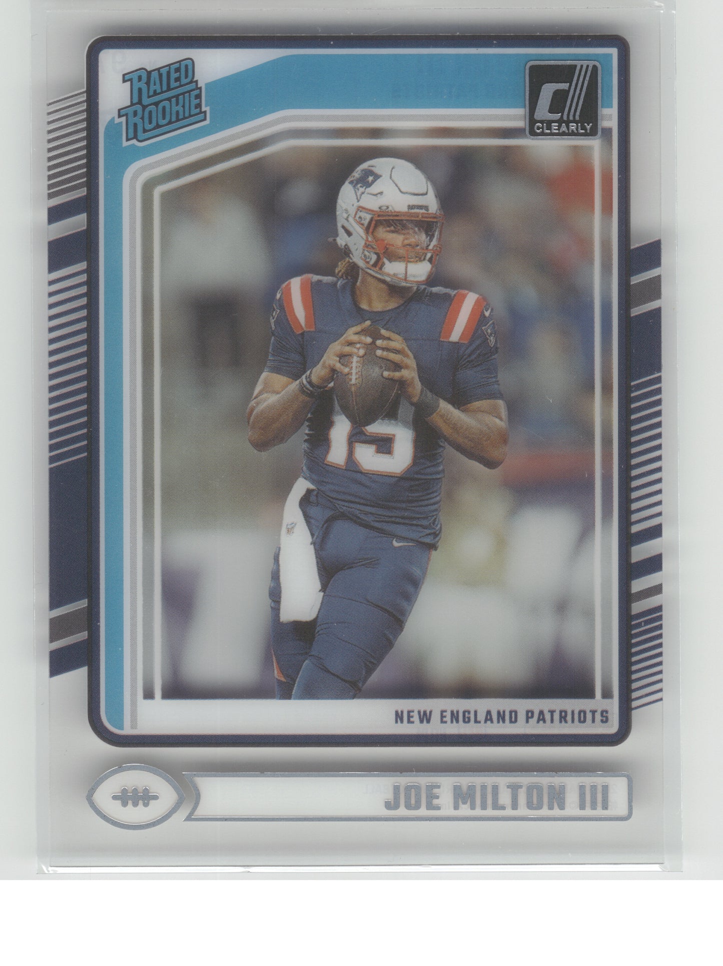 2024 Clearly Donruss #97 Joe Milton III New England Patriots RC