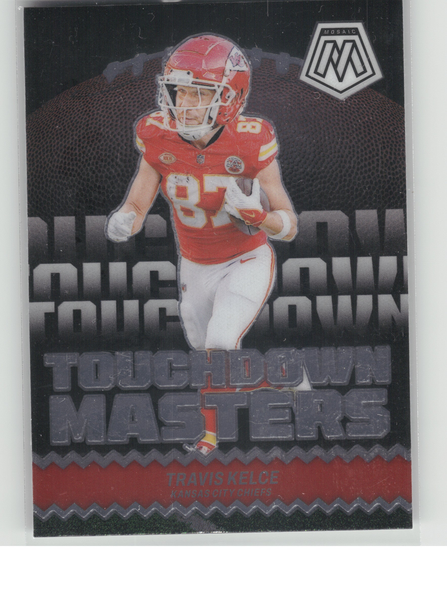 2024 Panini Mosaic #TM-TKE Travis Kelce Touchdown Masters Kansas City Chiefs
