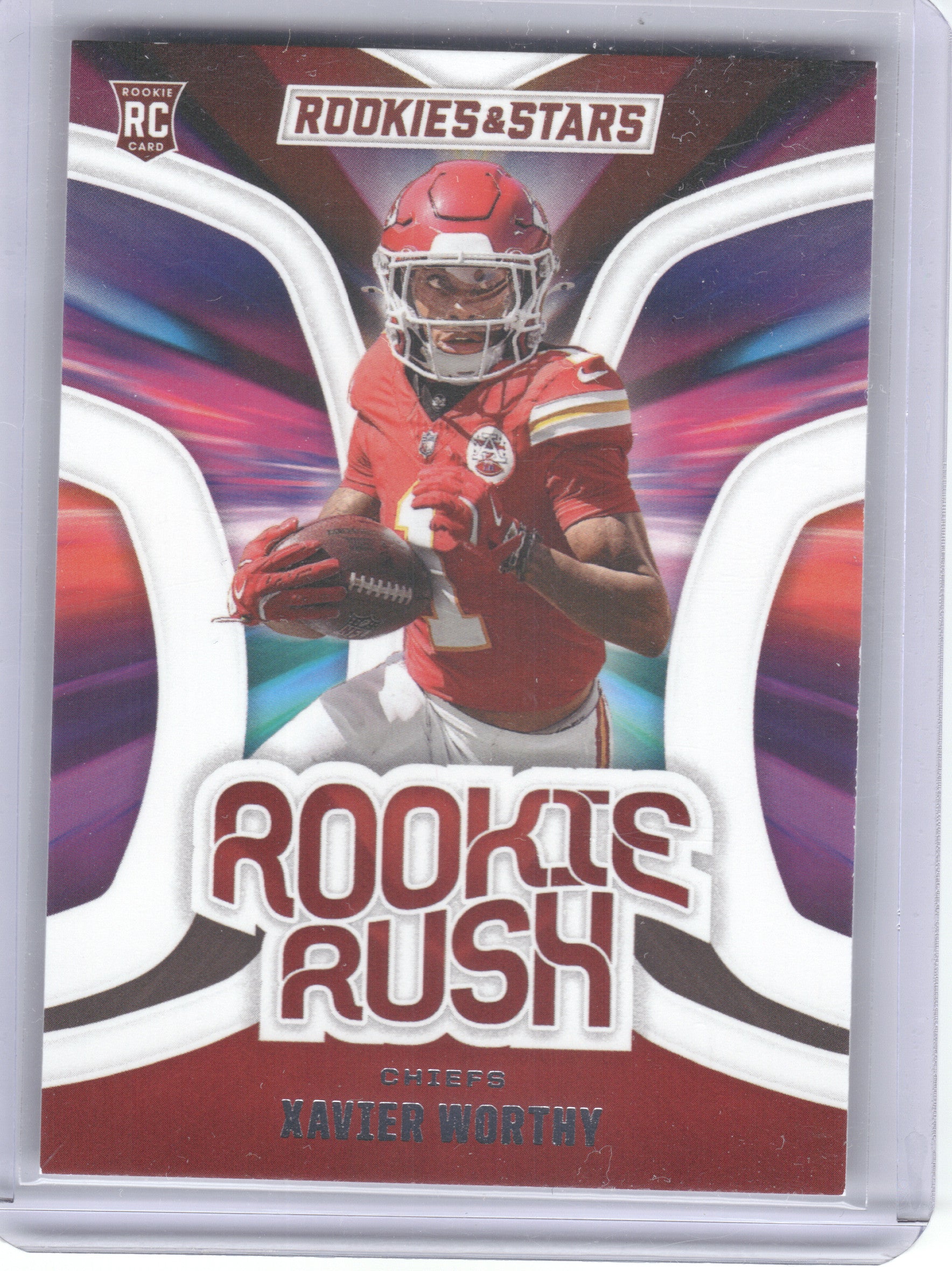 2024 Panini Rookies & Stars #RR-XWY Xavier Worthy Rookie Rush Kansas City Chiefs