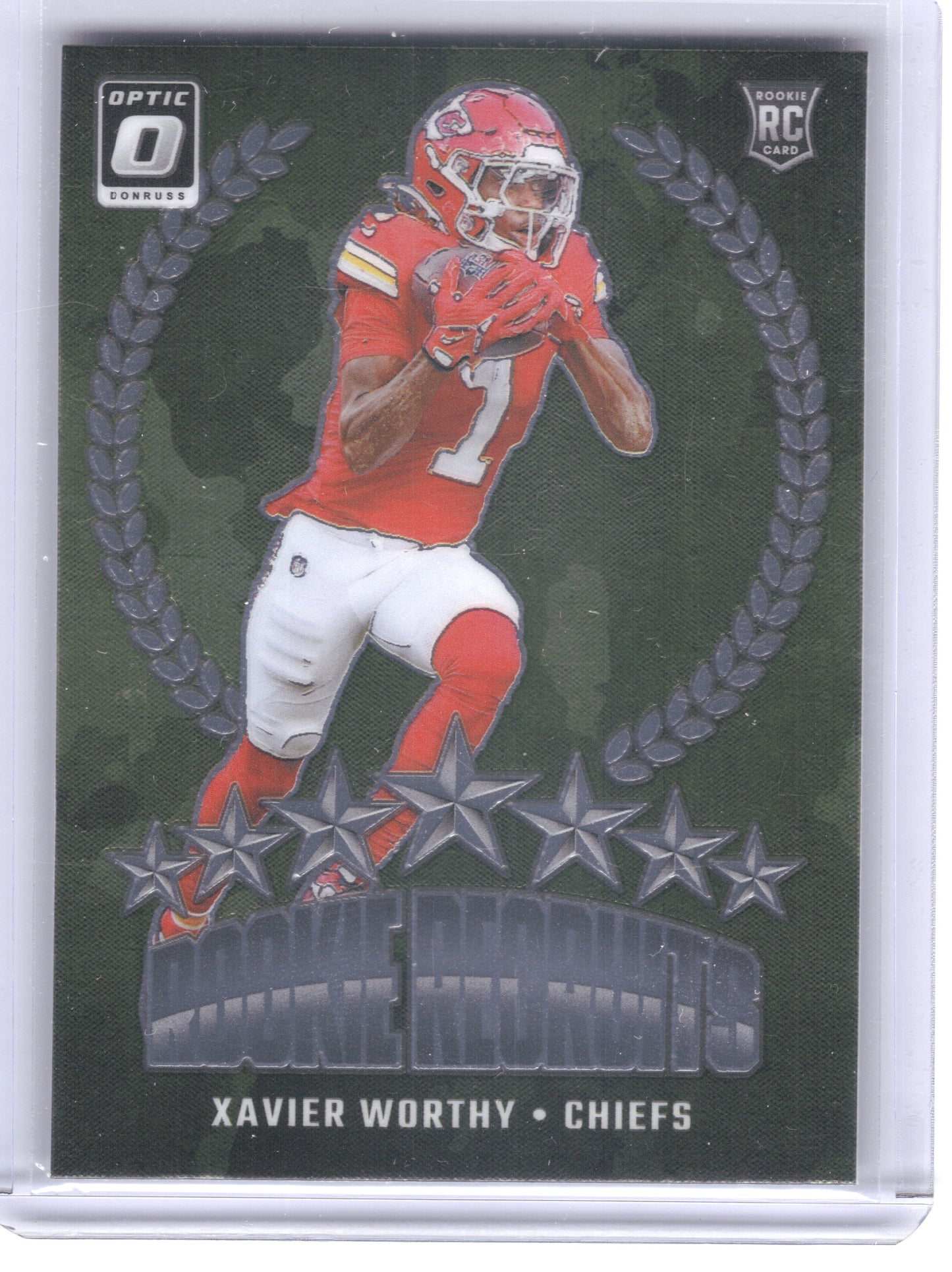 2024 Donruss Optic #8 Xavier Worthy Rookie Recruits Kansas City Chiefs