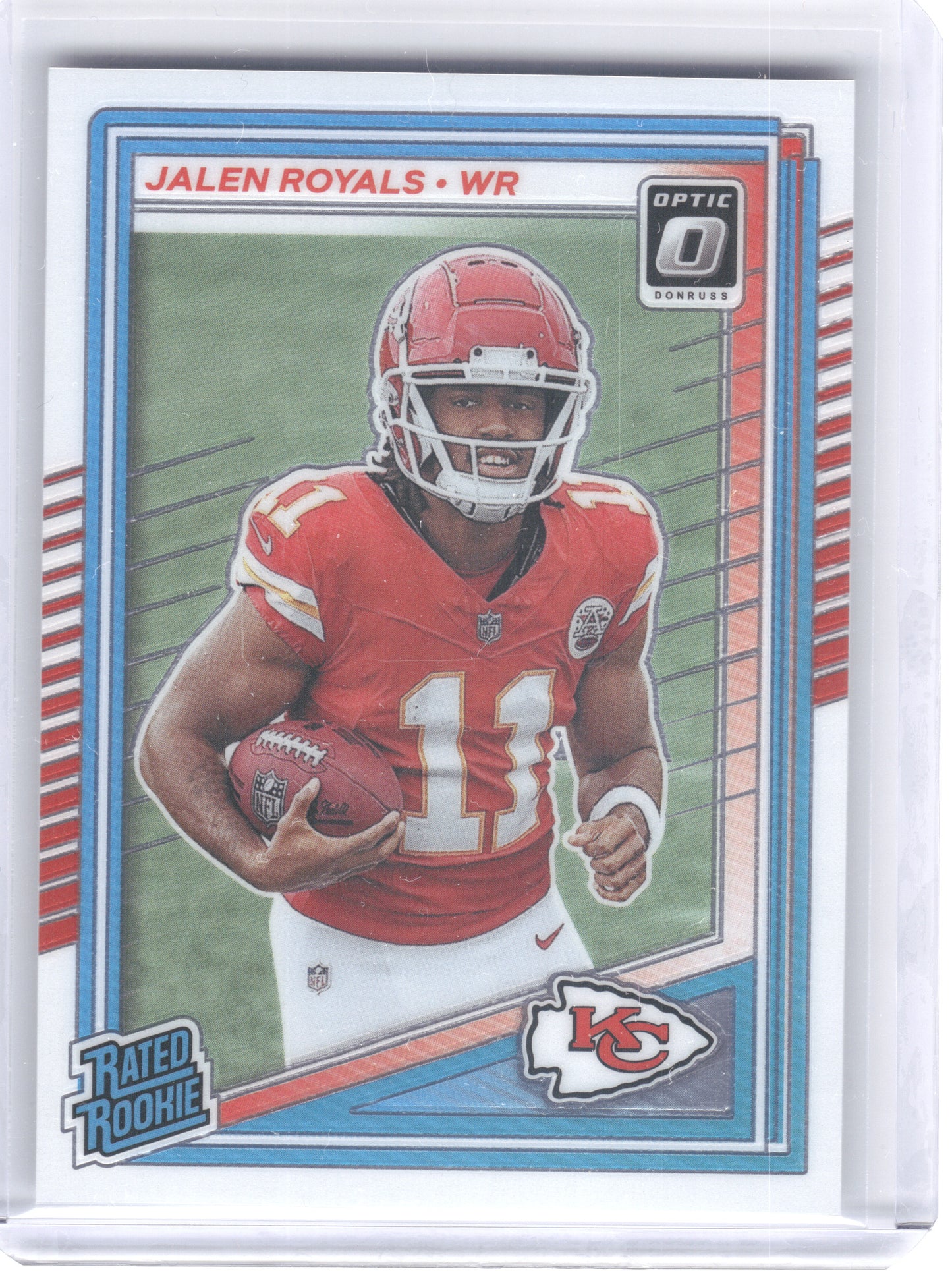 2025 Donruss Optic #251 Jalen Royals Kansas City Chiefs RC