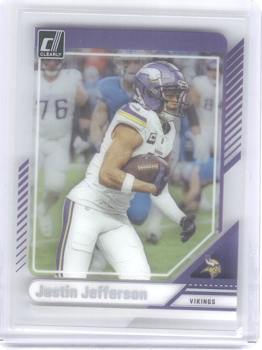 2024 Clearly Donruss #35 Justin Jefferson Minnesota Vikings