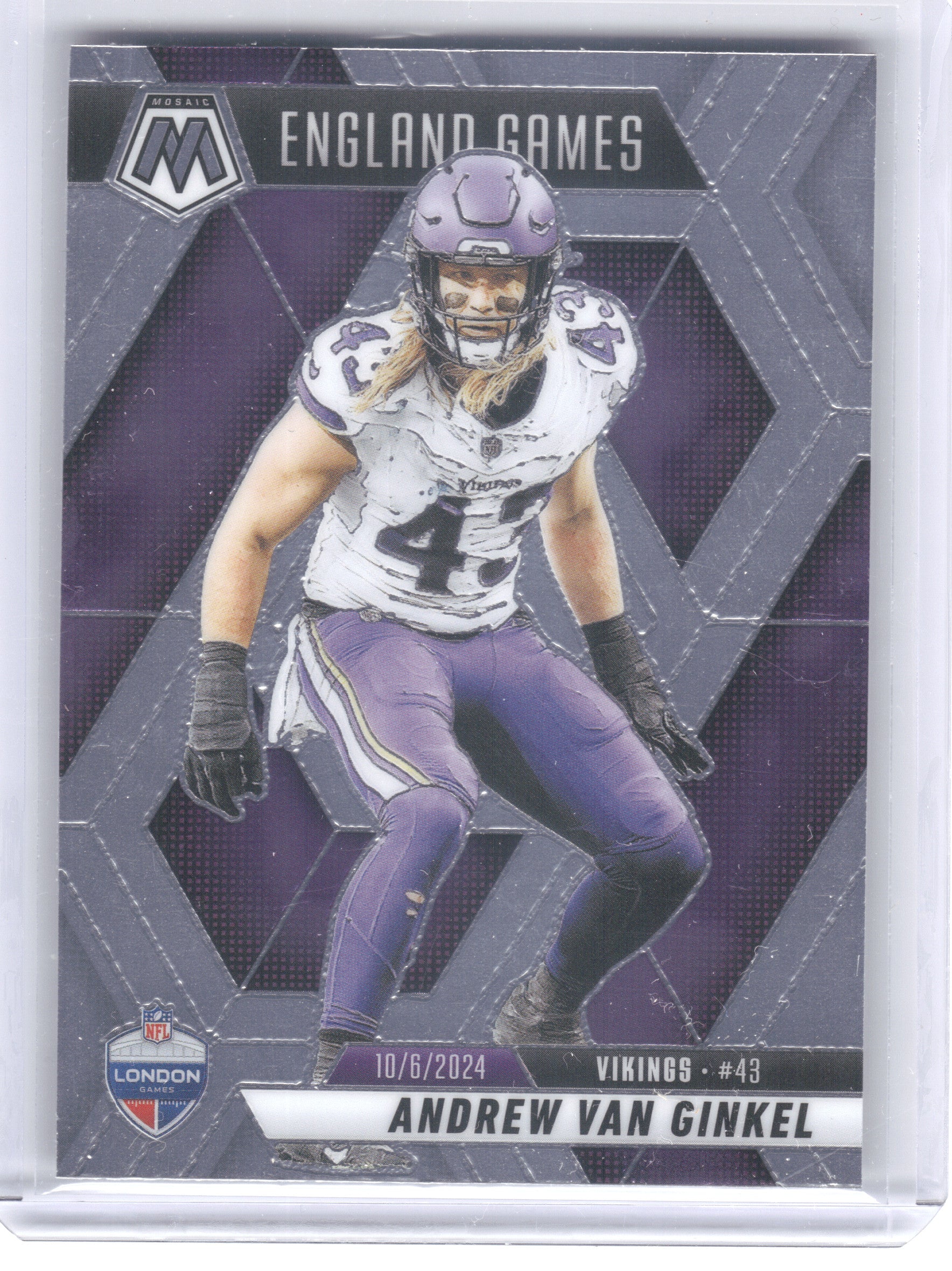 2025 Panini Mosaic #251 Andrew Van Ginkel Minnesota Vikings