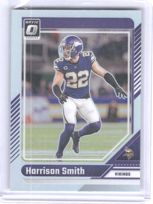 2024 Donruss Optic #132 Harrison Smith Holo Minnesota Vikings