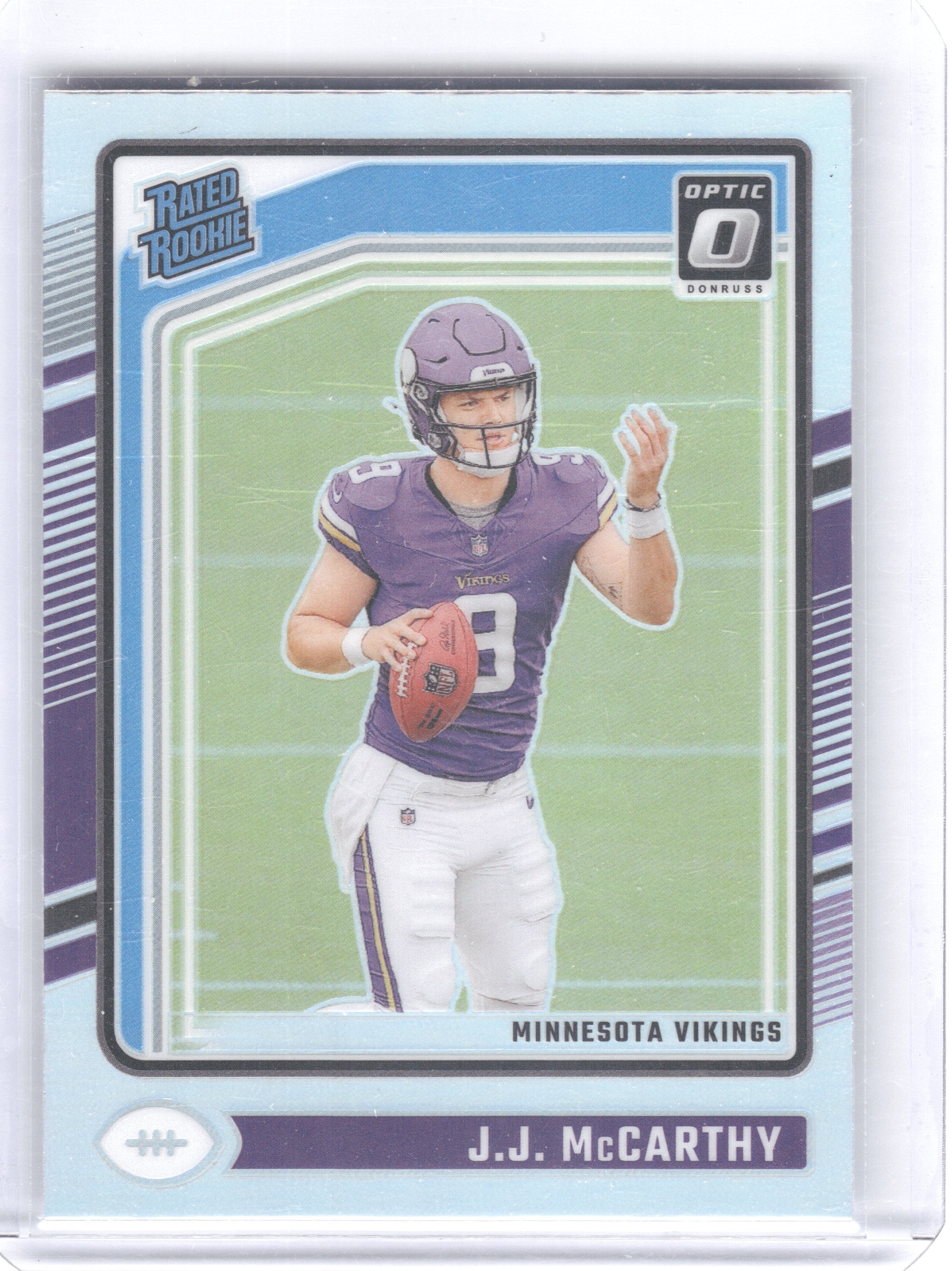 2024 Donruss Optic #235 J.J. McCarthy Holo Minnesota Vikings