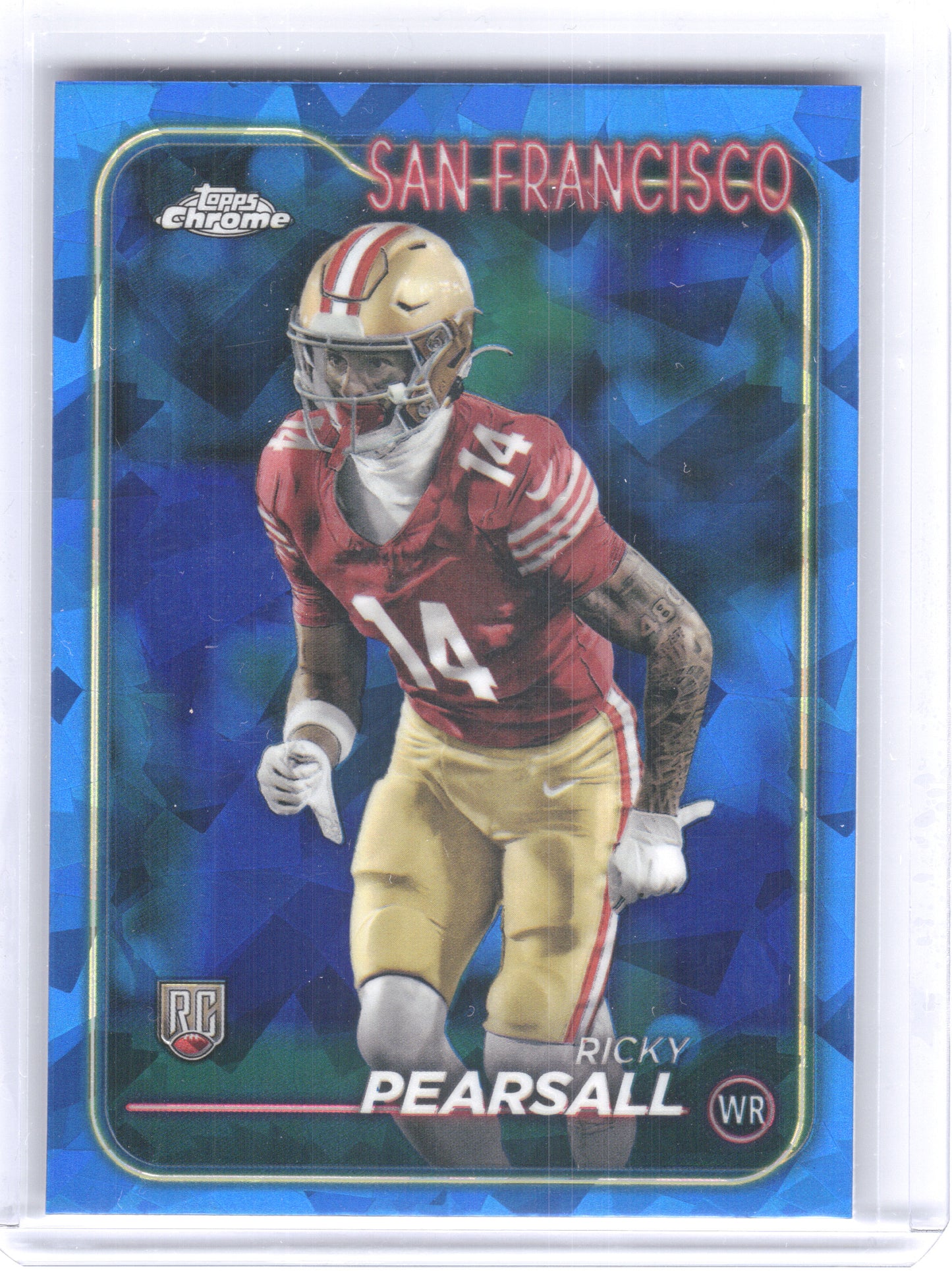2024 Topps Chrome Sapphire Edition #243 Ricky Pearsall San Francisco 49ers RC