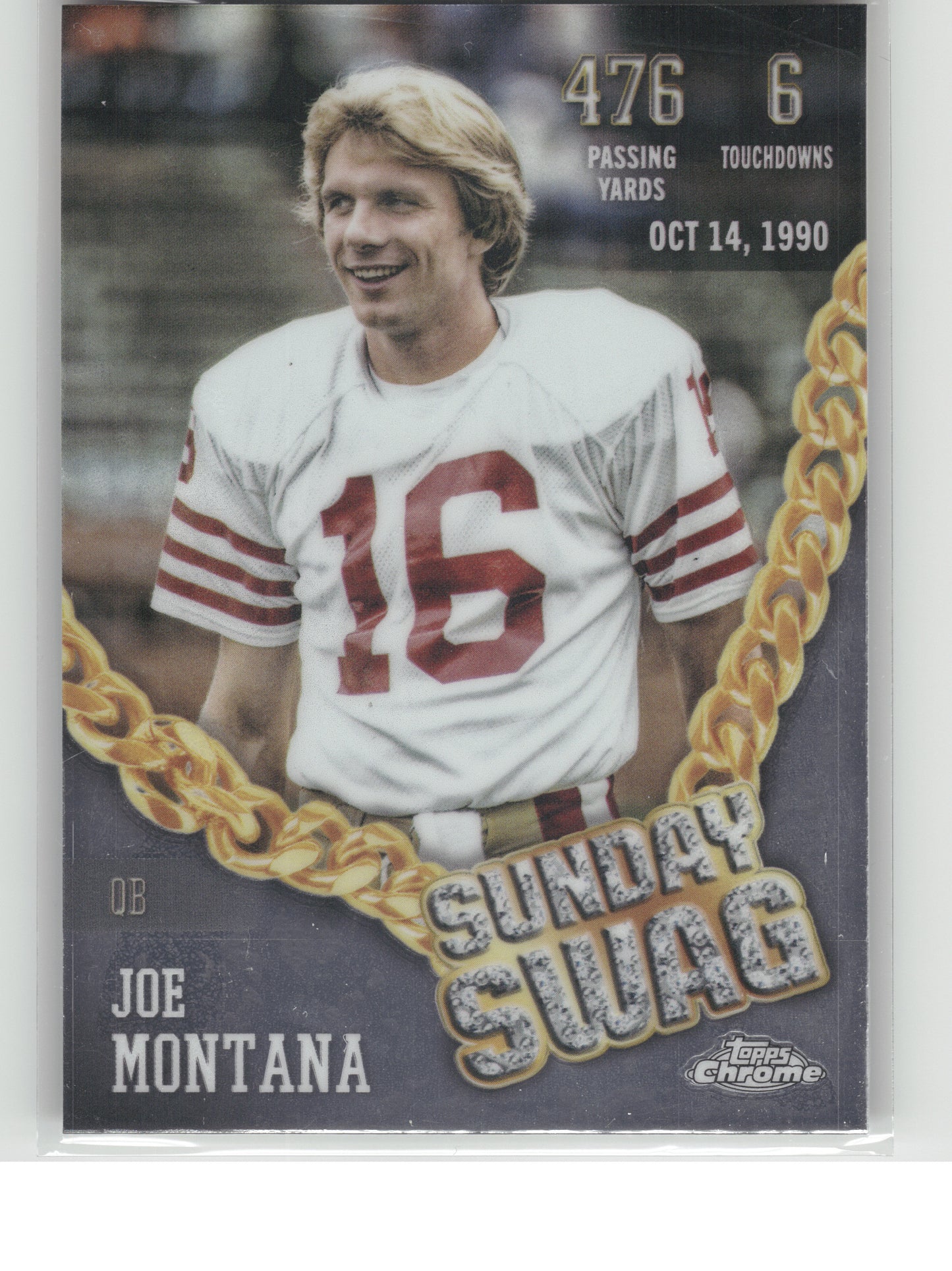 2024 Topps Chrome #SS-5 Joe Montana Sunday Swag San Francisco 49ers