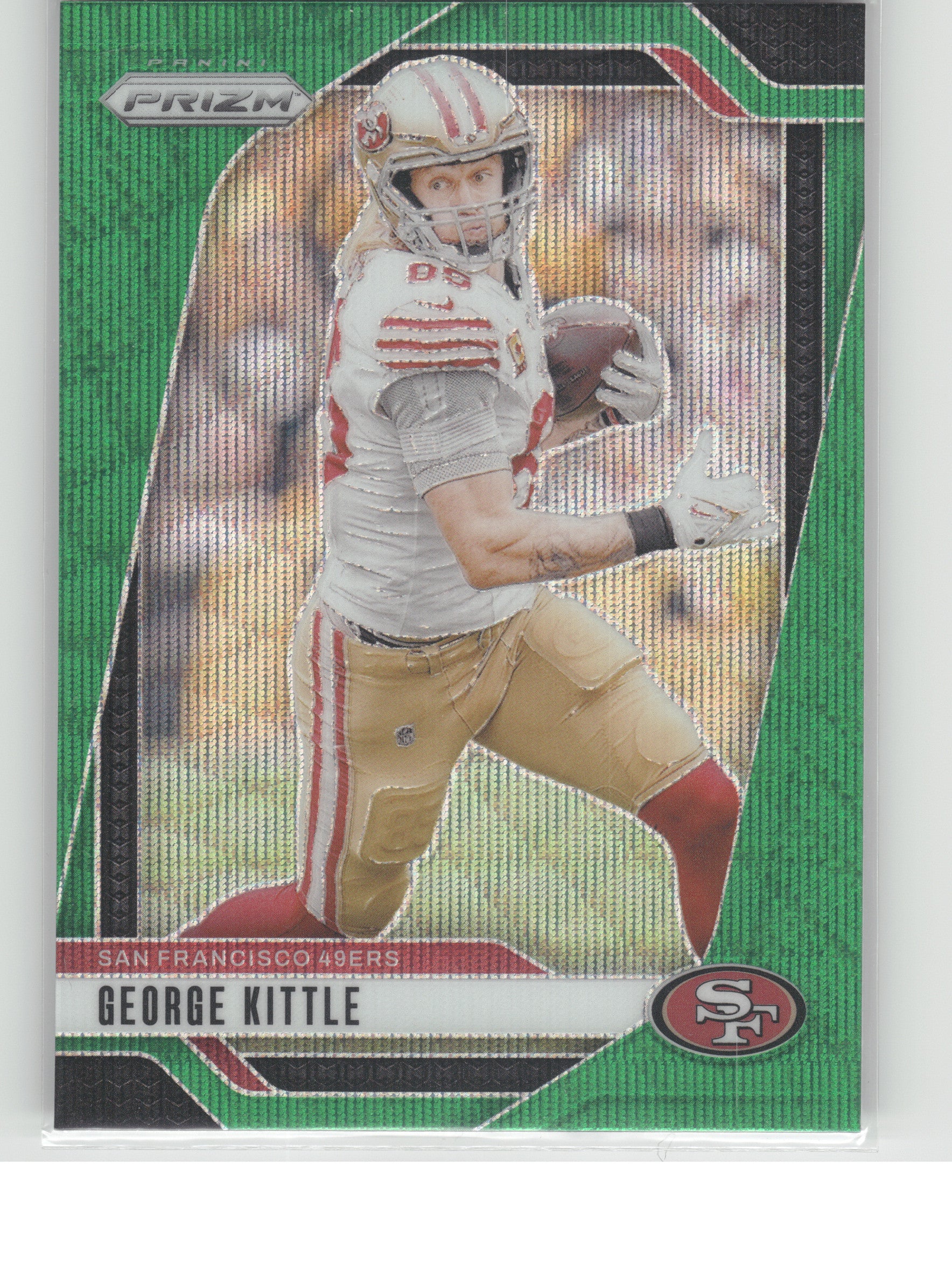 2024 Panini Prizm #253 George Kittle Green Wave San Francisco 49ers