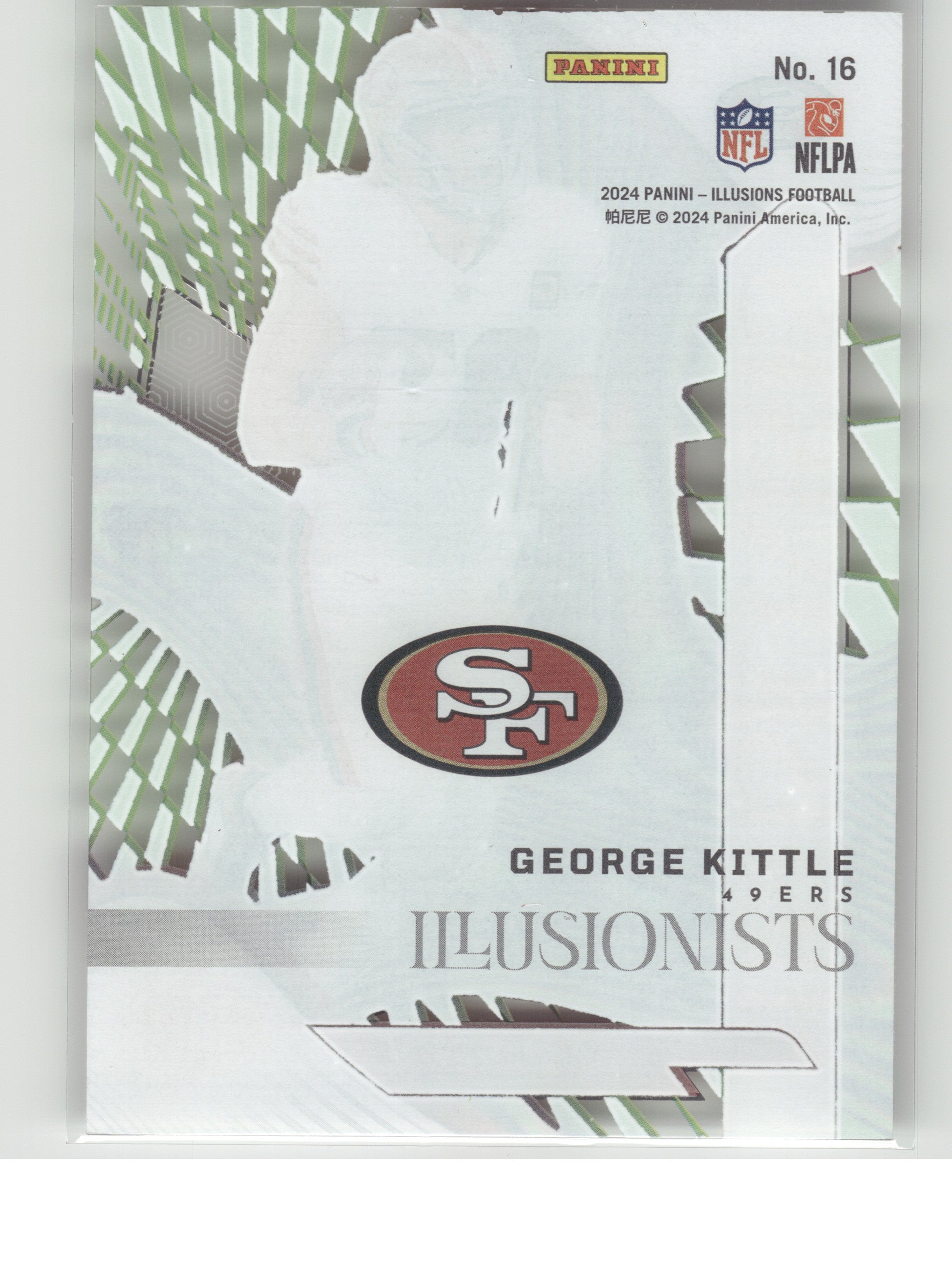 2024 Panini Illusions #16 George Kittle Illusionists San Francisco 49ers
