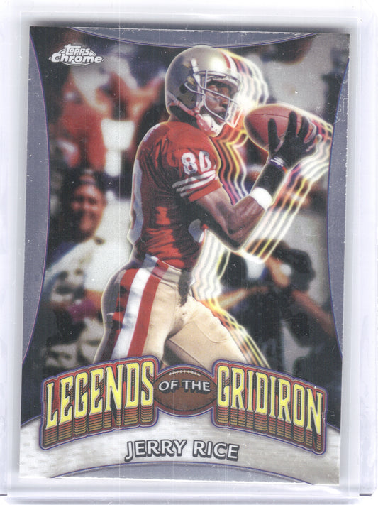 2024 Topps Chrome #LOG-8 Jerry Rice Legends of the Gridiron San Francisco 49ers