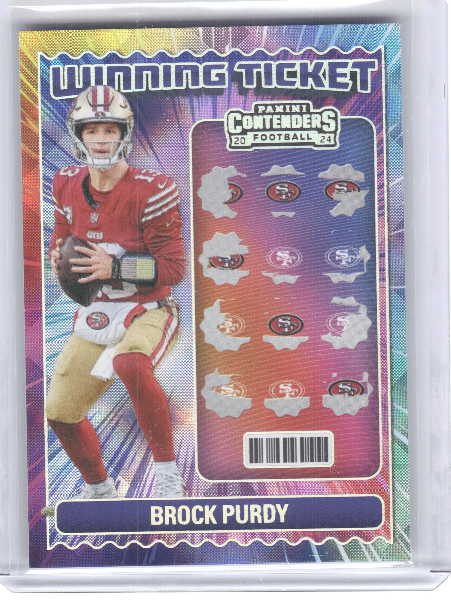 2024 Panini Contenders #2 Brock Purdy Winning Ticket San Francisco 49ers