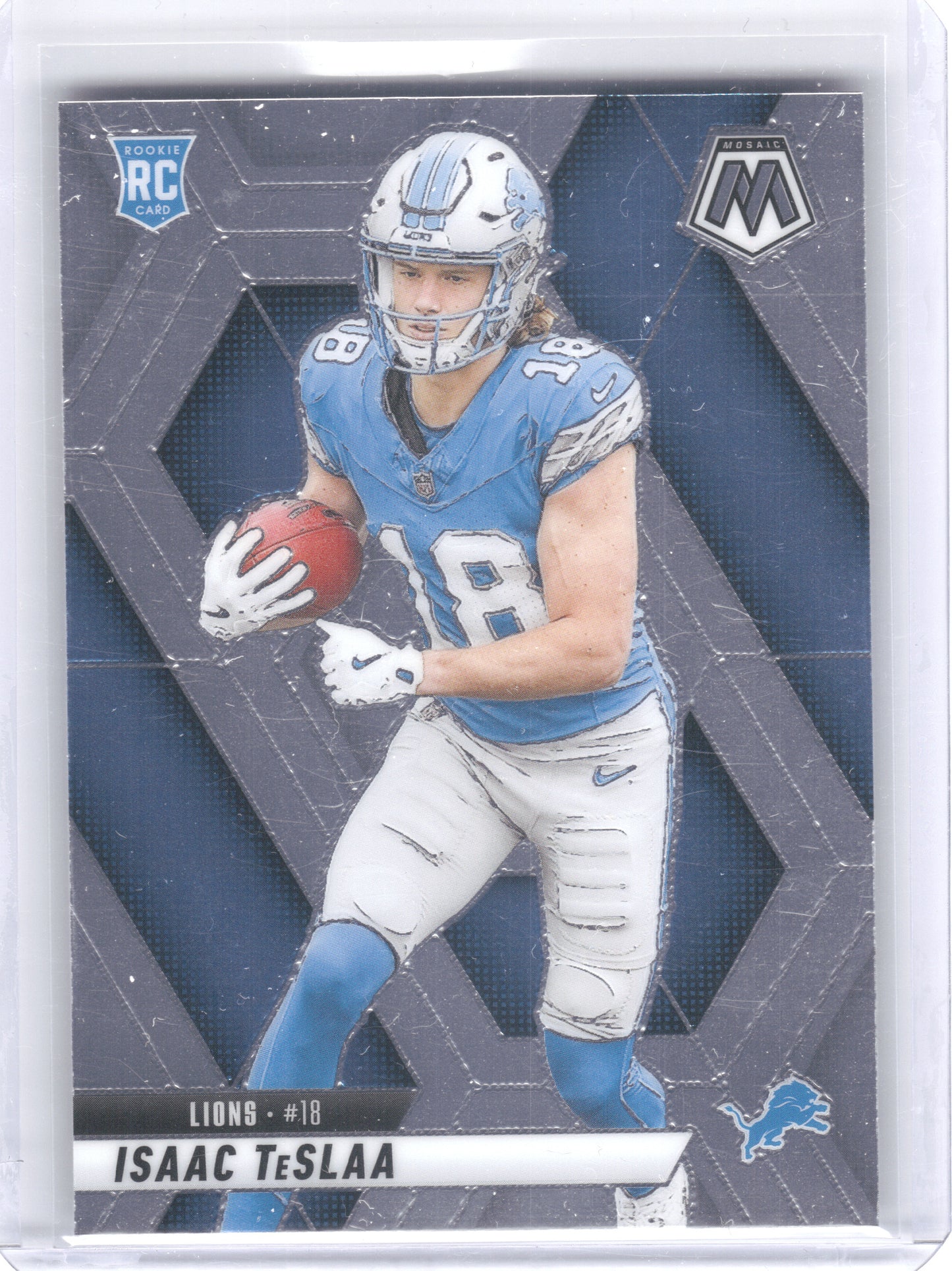 2025 Panini Mosaic #319 Isaac TeSlaa Detroit Lions RC