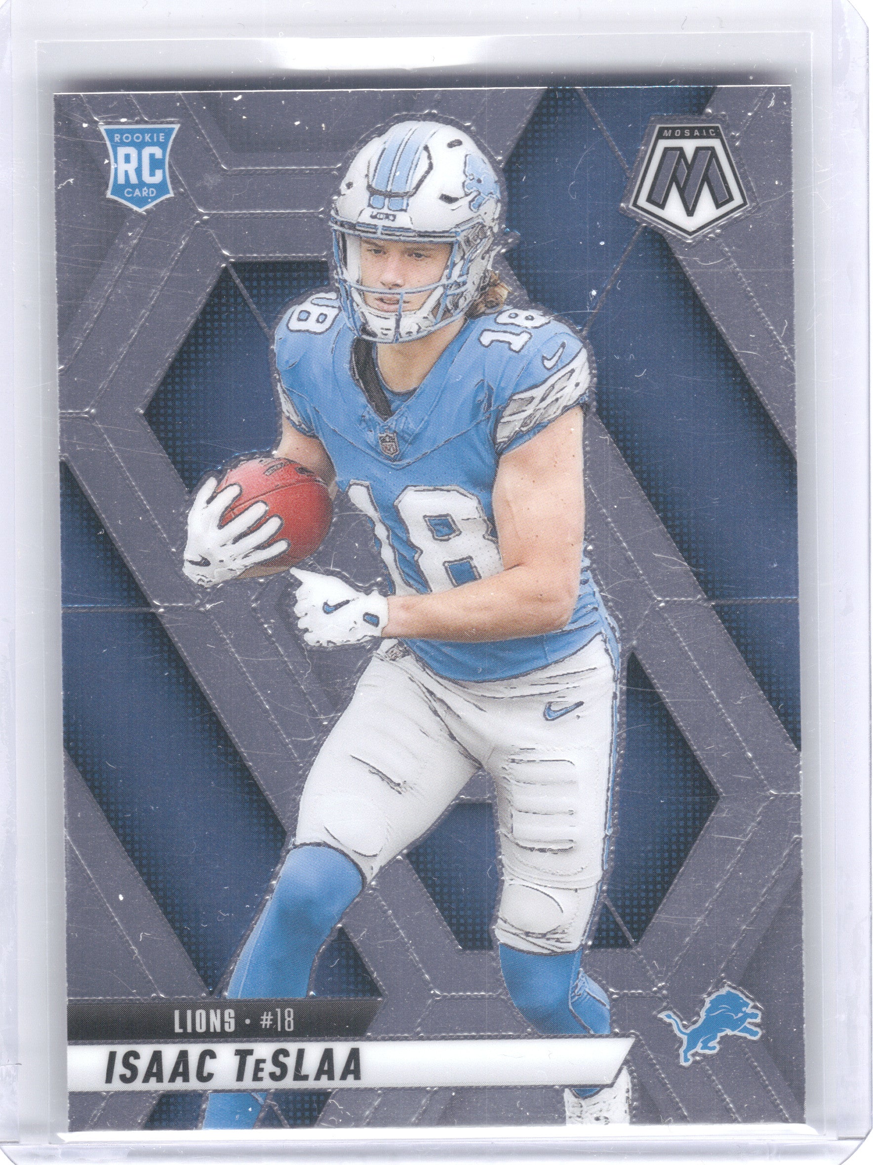 2025 Panini Mosaic #319 Isaac TeSlaa Detroit Lions RC