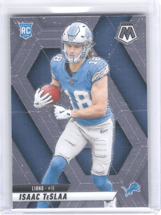 2025 Panini Mosaic #319 Isaac TeSlaa Detroit Lions RC