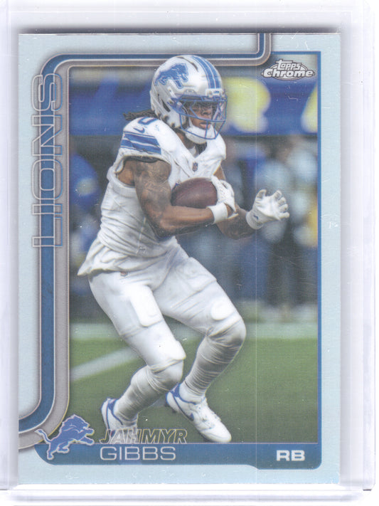 2025 Topps Chrome #101 Jahmyr Gibbs Detroit Lions