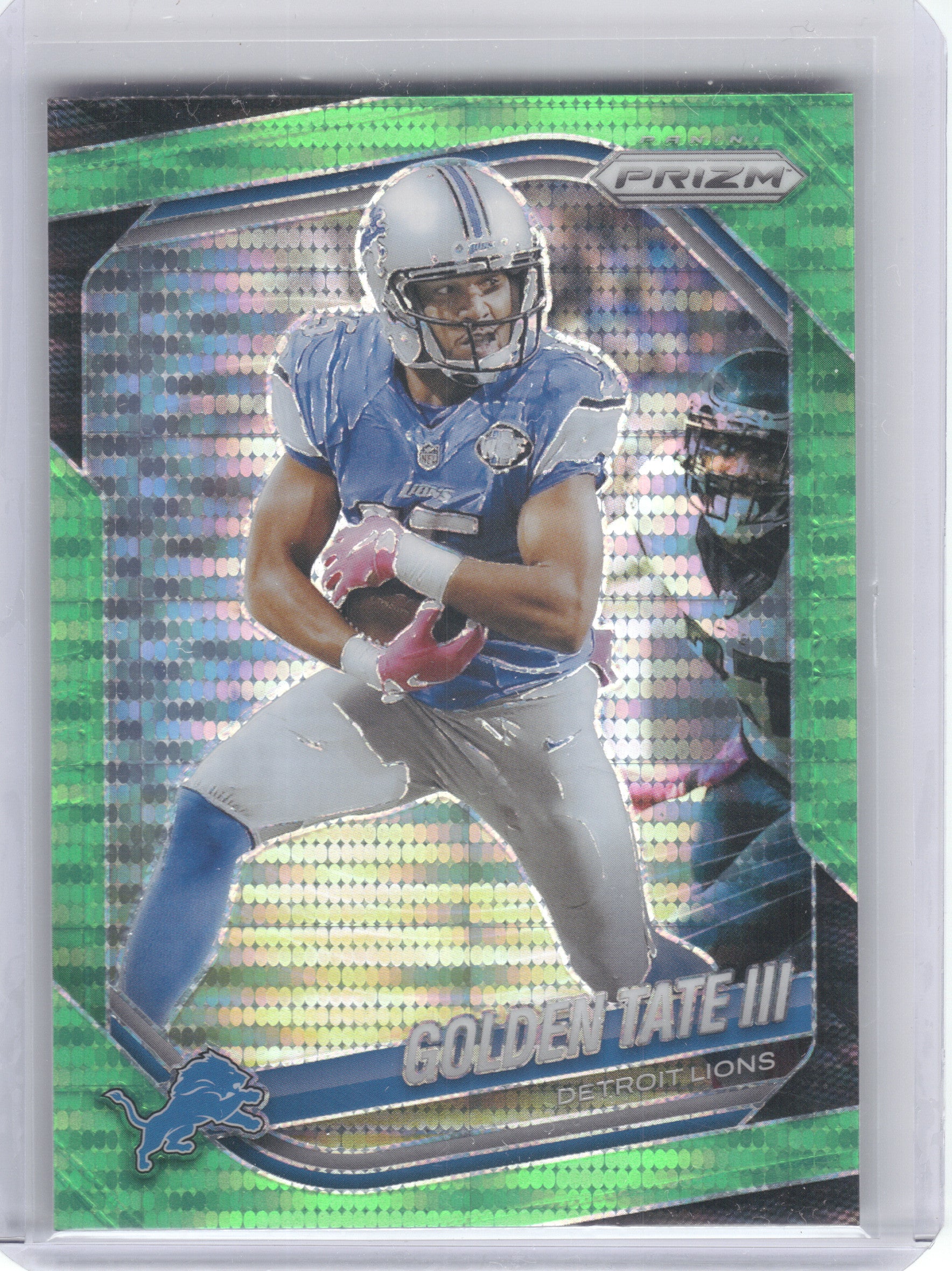 2025 Panini Prizm #139 Golden Tate III Neon Green Pulsar Detroit Lions