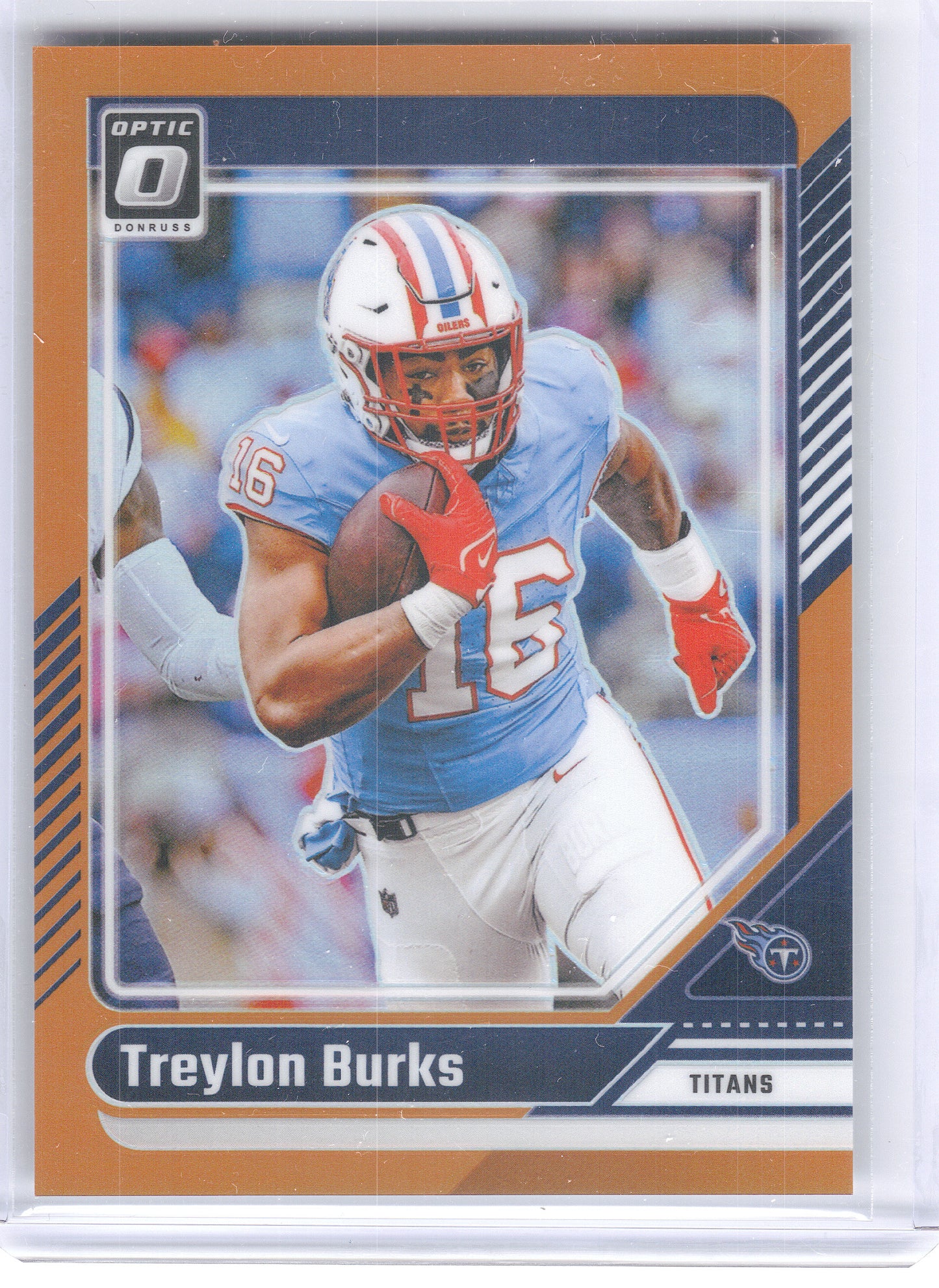 2024 Donruss Optic #193 Treylon Burks Orange #/249 Tennessee Titans SN