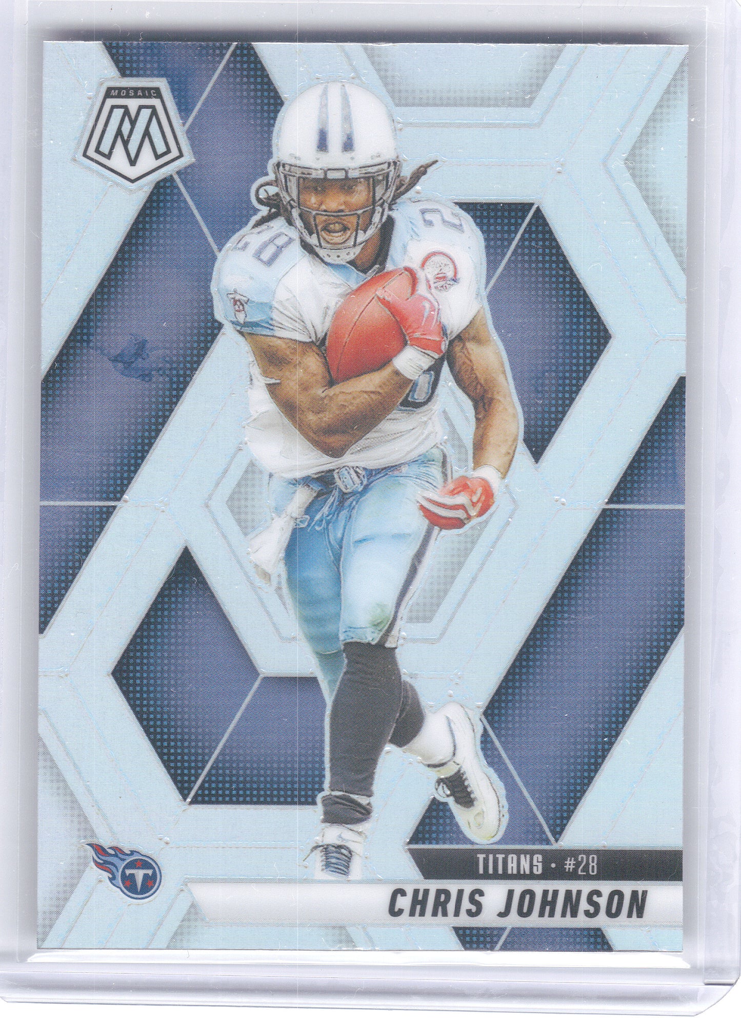 2025 Panini Mosaic #224 Chris Johnson Silver Tennessee Titans