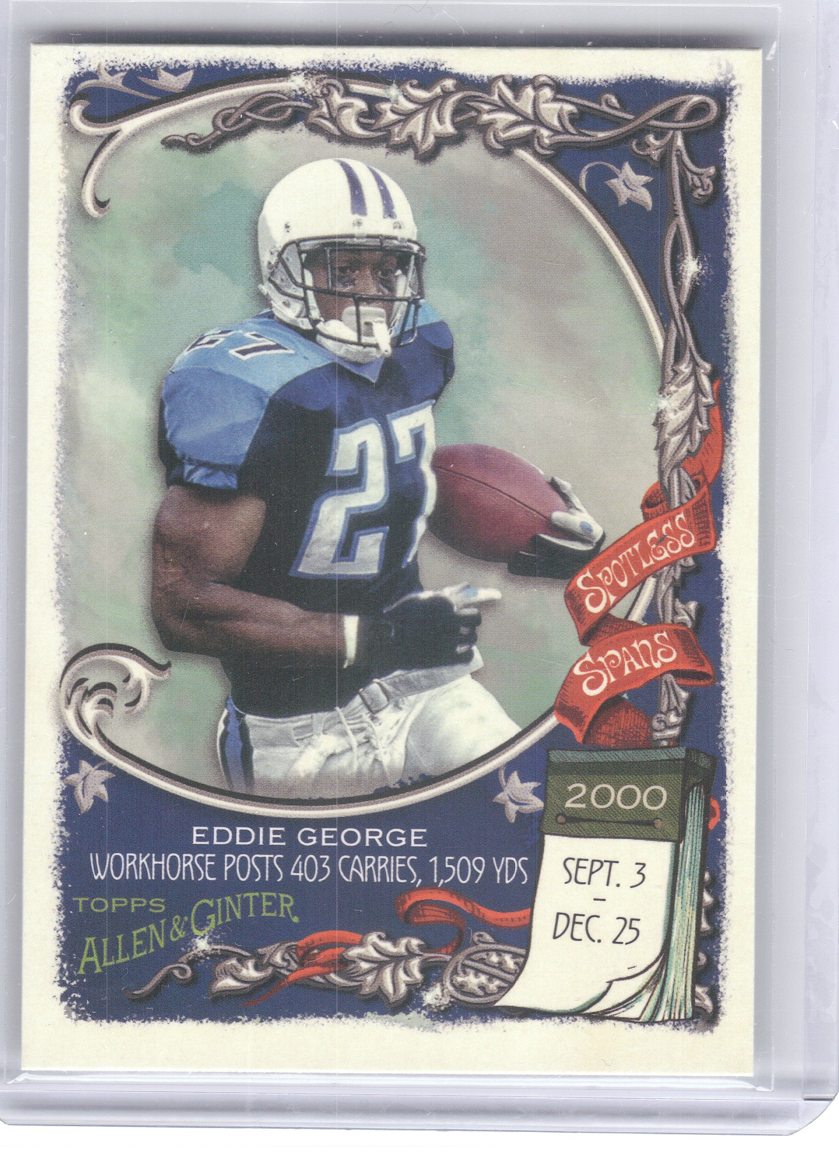 2023 Topps Composite #SS-16 Eddie George Spotless Spans Tennessee Titans