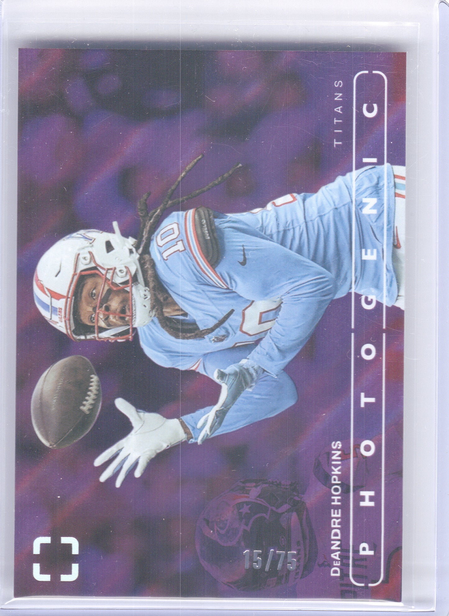 2024 Panini Photogenic #58 DeAndre Hopkins Purple #/75 Tennessee Titans SN