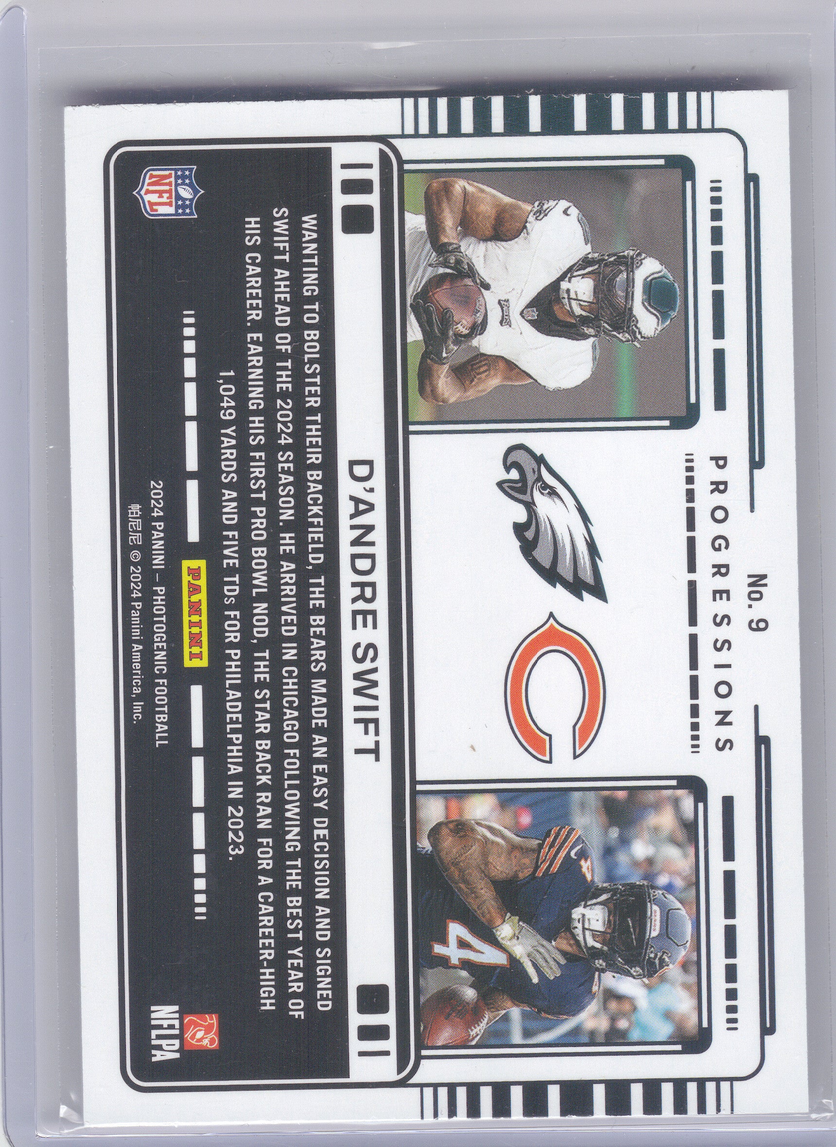 2024 Panini Photogenic #9 D'Andre Swift Progressions