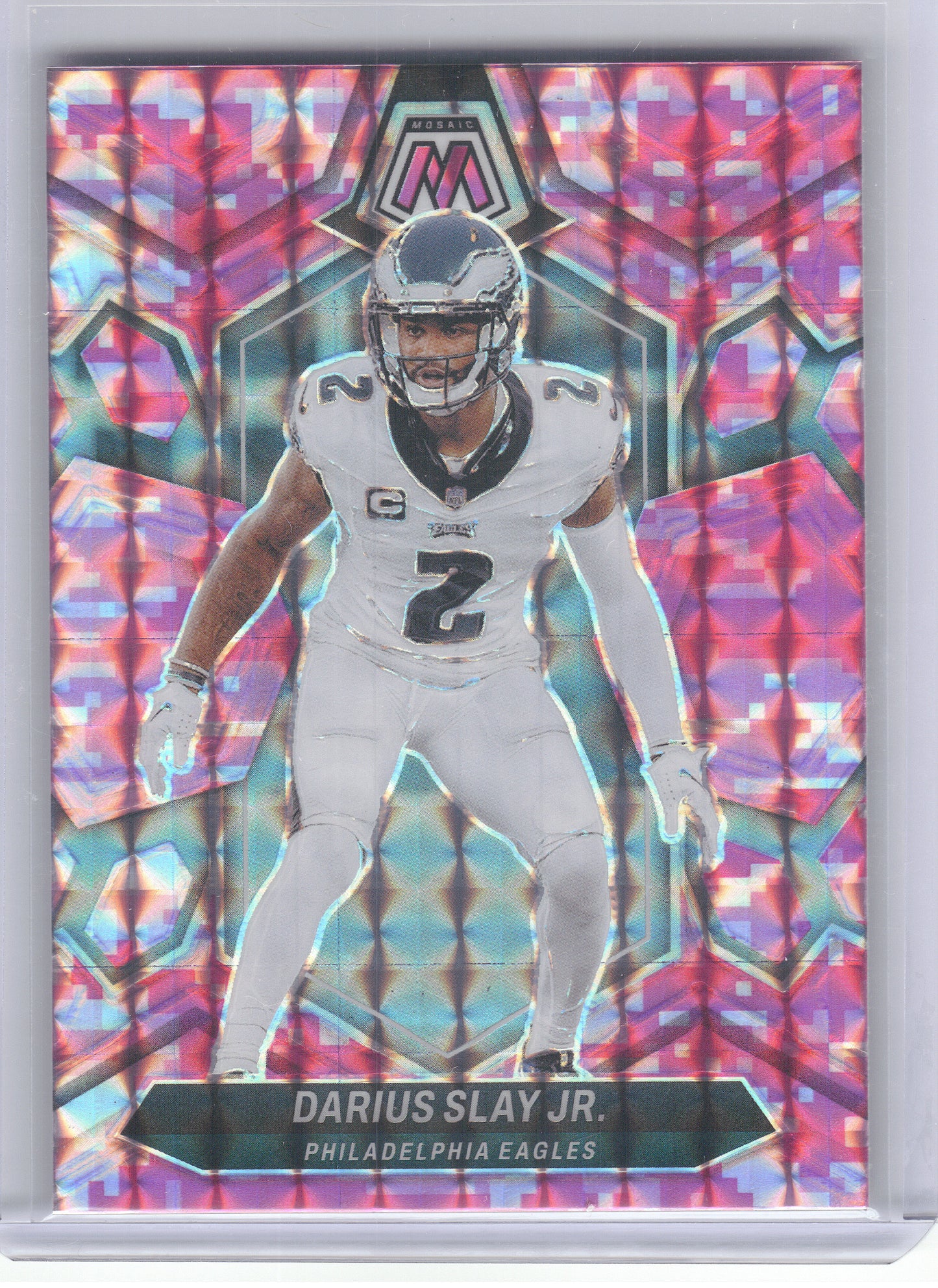 2024 Panini Mosaic #182 Darius Slay Jr. Mosaic Camo Pink Philadelphia Eagles