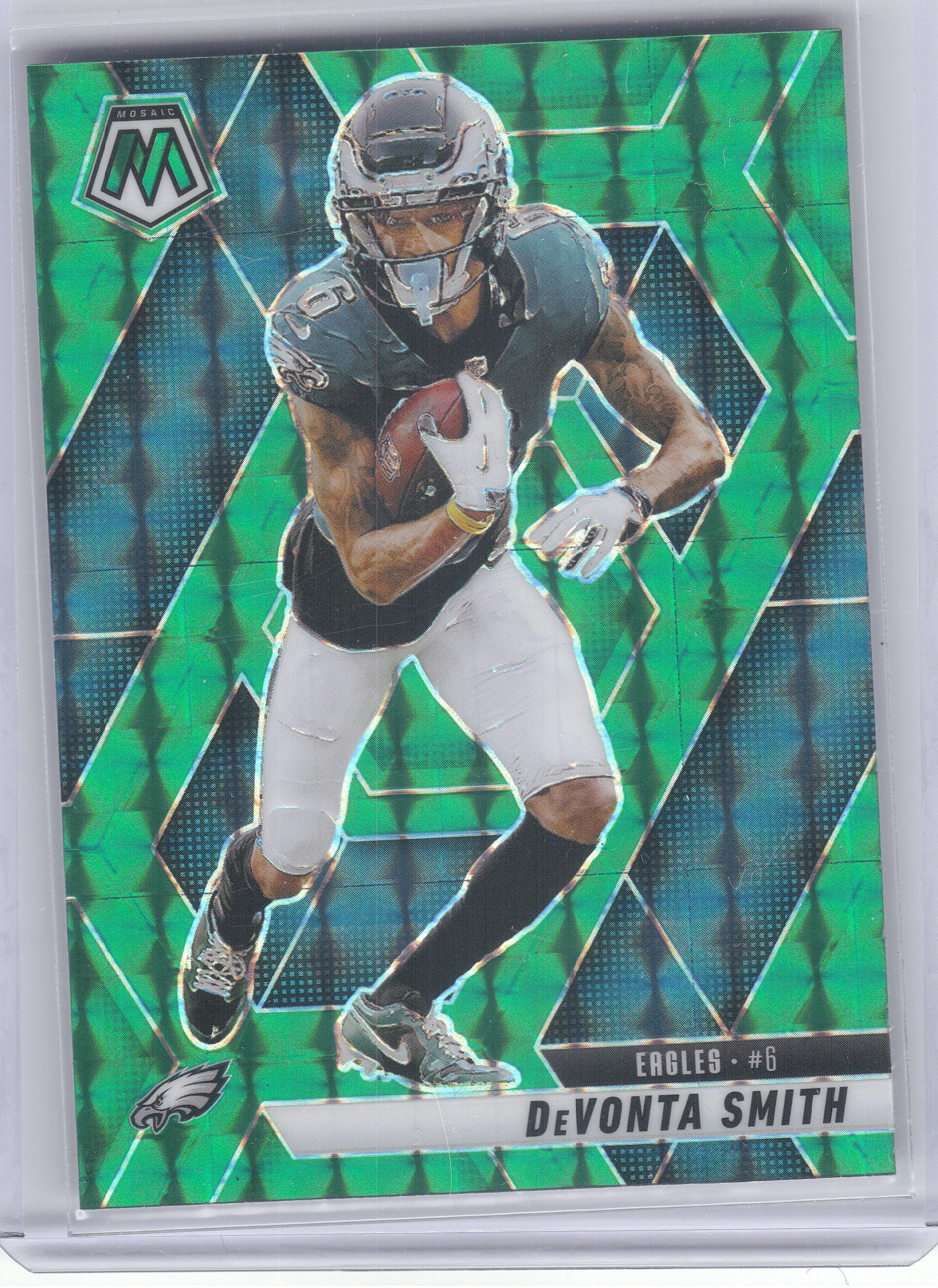 2025 Panini Mosaic #119 DeVonta Smith Mosaic Green Philadelphia Eagles