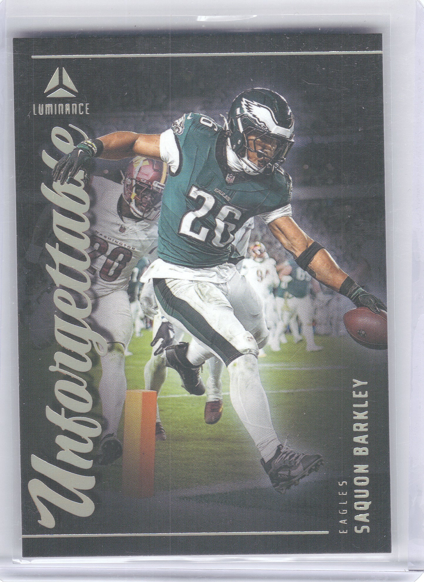 2025 Panini Luminance #15 Saquon Barkley Unforgettable Philadelphia Eagles