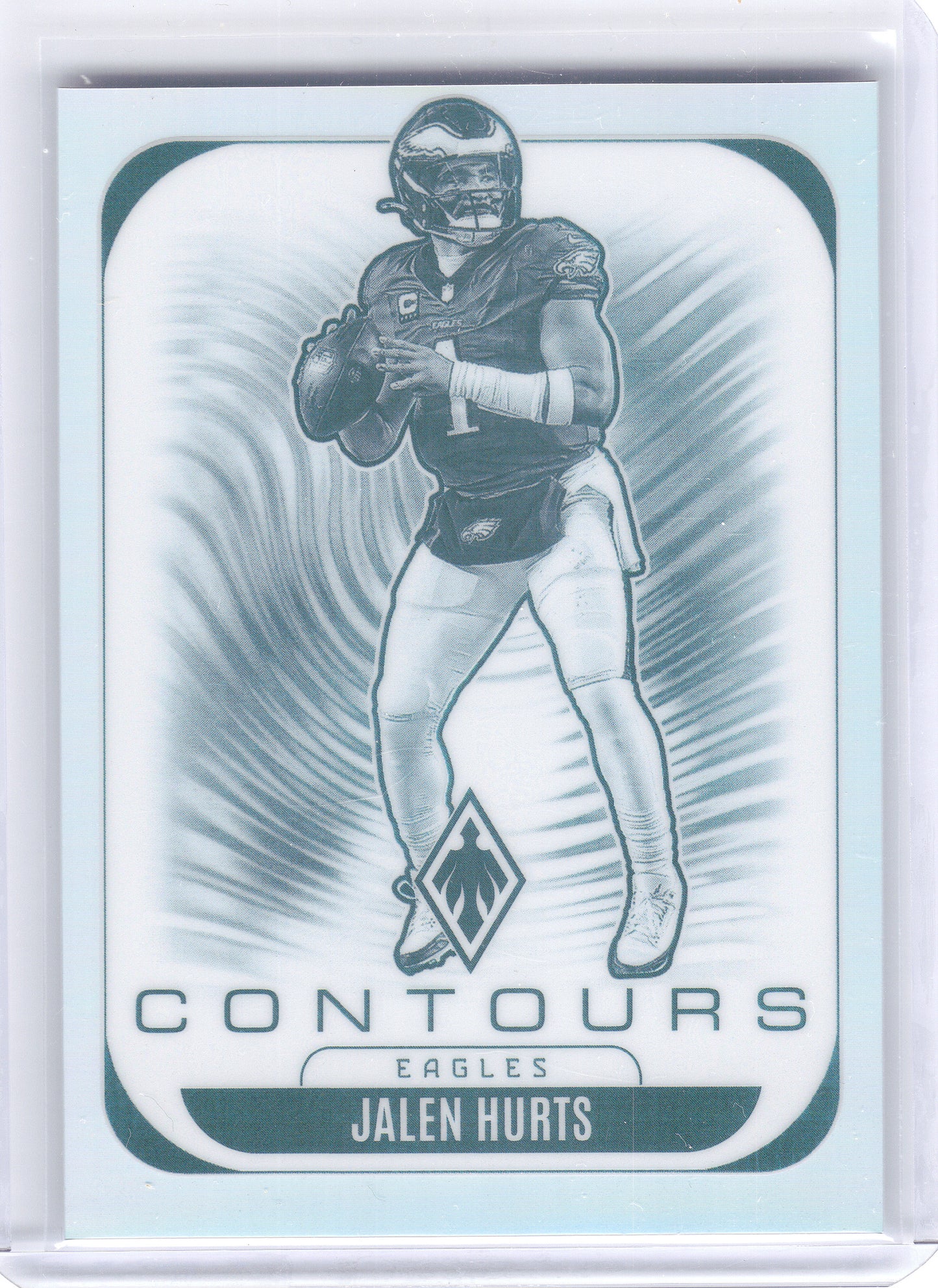 2025 Panini Phoenix #26 Jalen Hurts Contours Philadelphia Eagles