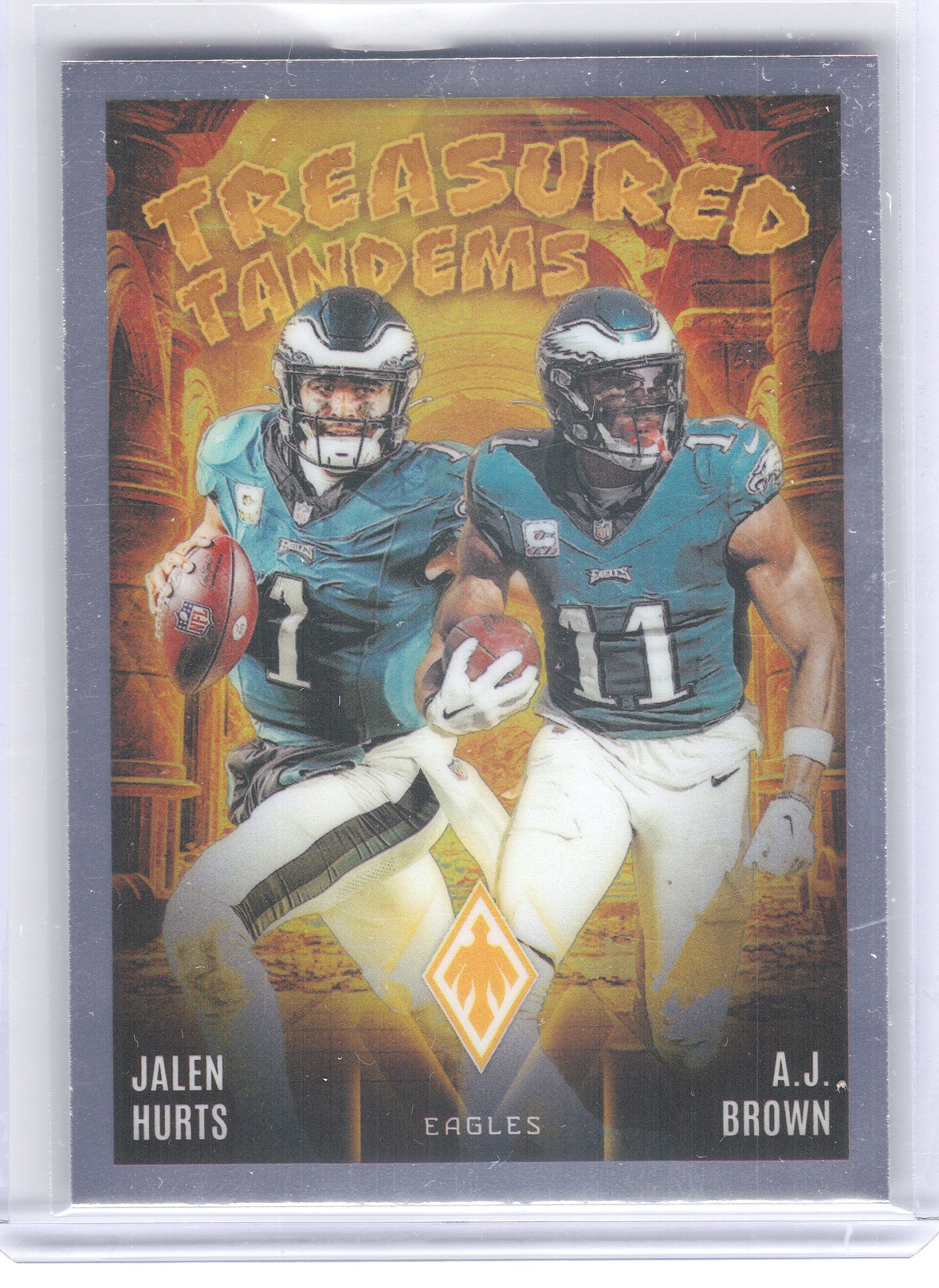 2024 Panini Phoenix #TT-PHL A.J. Brown / Jalen Hurts Treasured Tandems Philadelphia Eagles