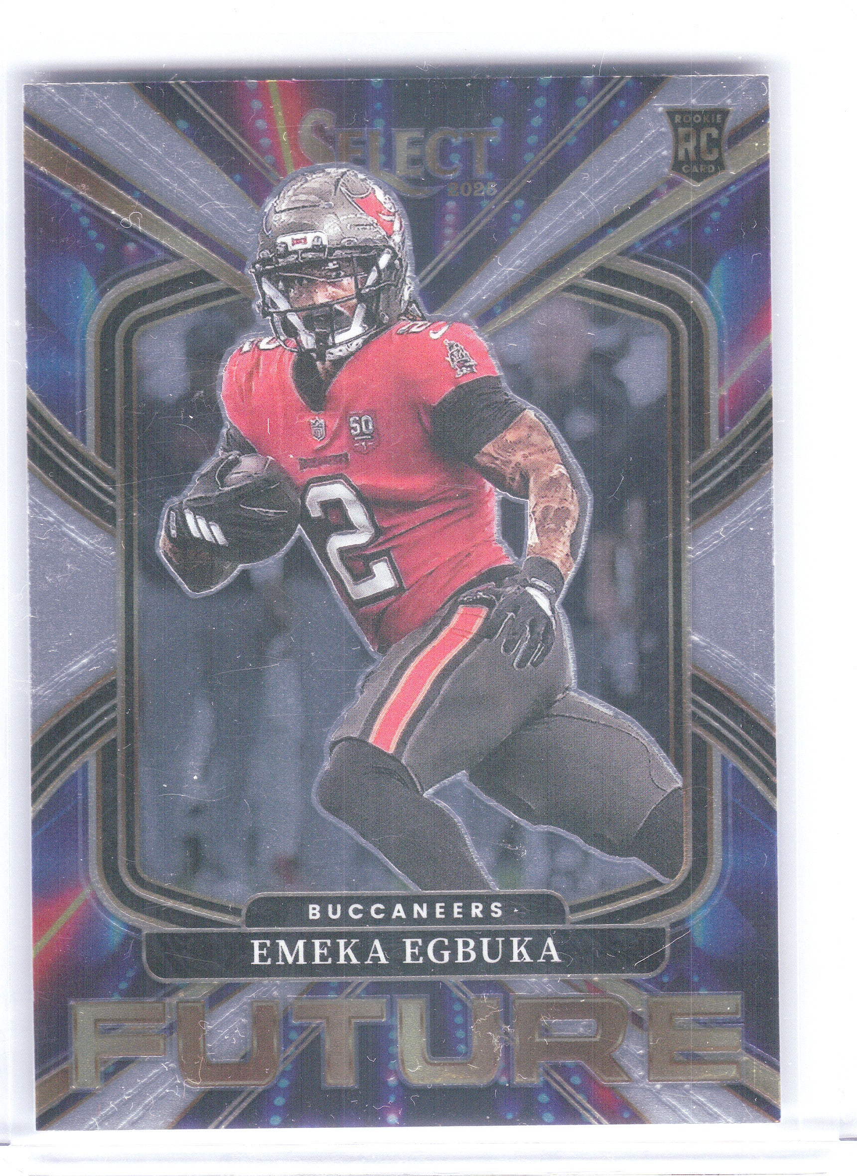 2025 Panini Select #24 Emeka Egbuka Select Future Tampa Bay Buccaneers