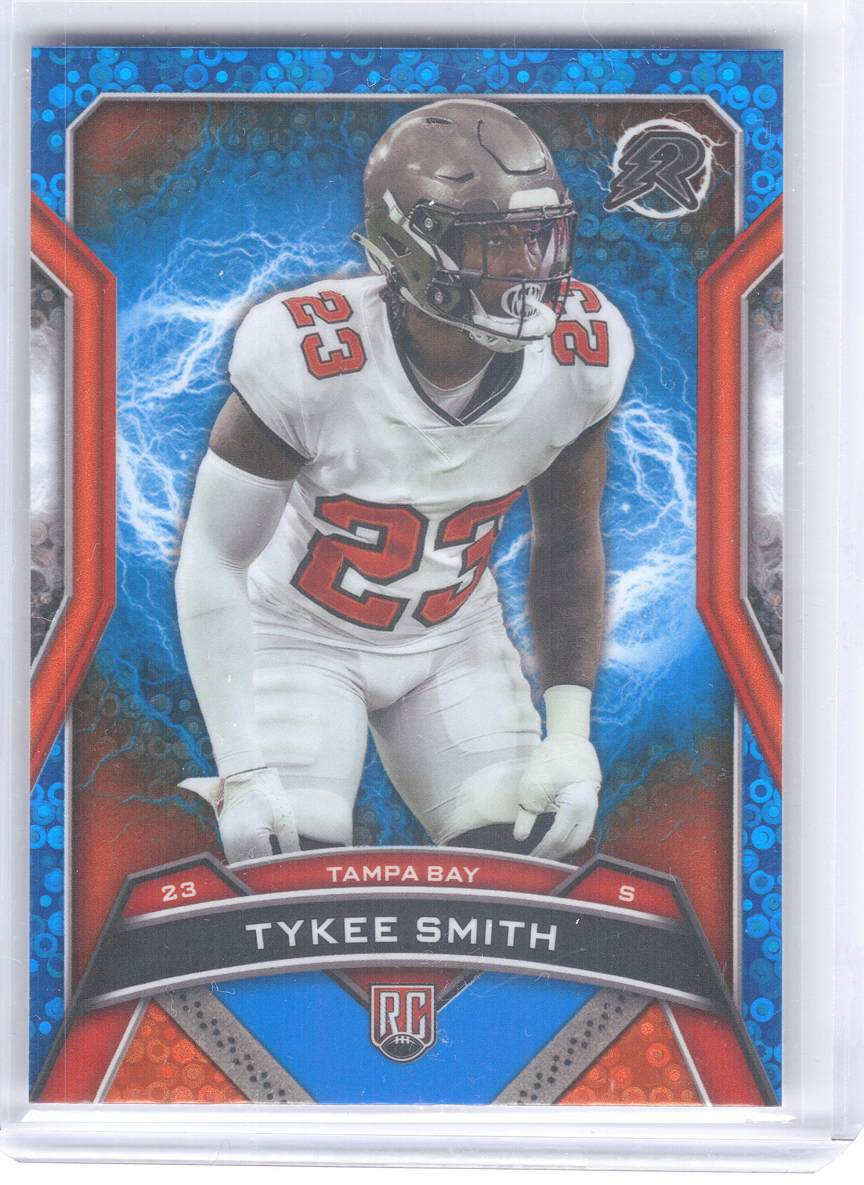 2024 Topps Resurgence #191 Tykee Smith Blue & Orange Spark Tampa Bay Buccaneers RC
