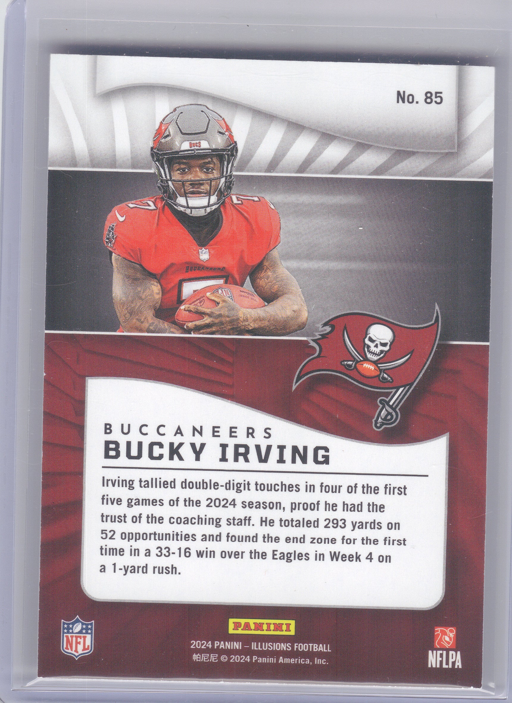 2024 Panini Illusions #85 Bucky Irving Hobby Tampa Bay Buccaneers RC