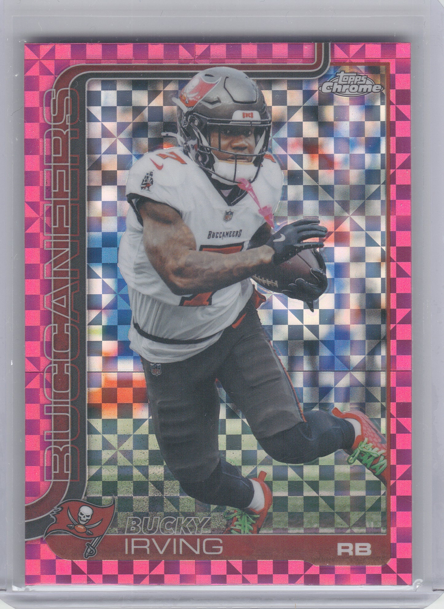 2025 Topps Chrome #285 Bucky Irving Pulsar Refractor Tampa Bay Buccaneers