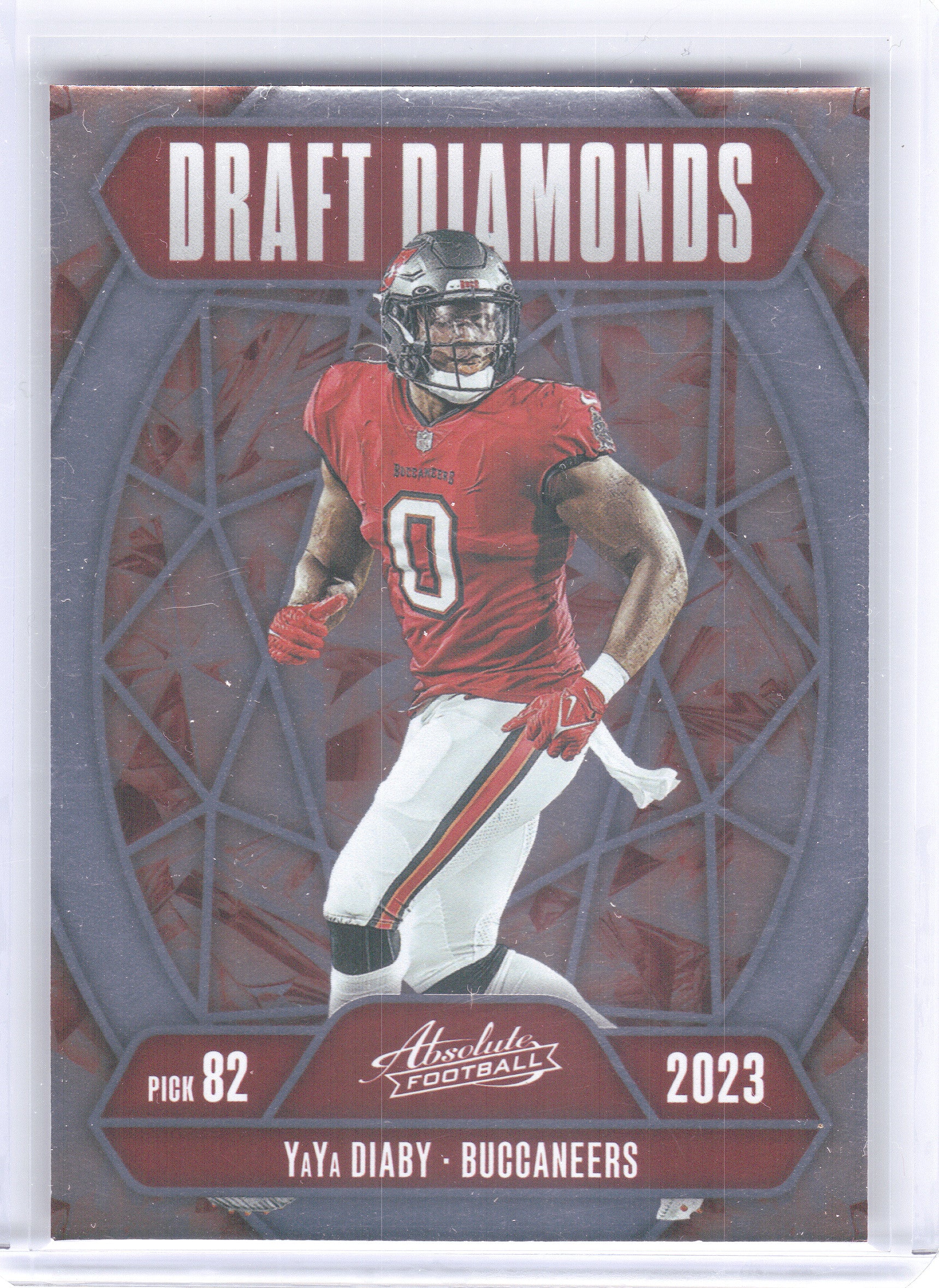 2025 Panini Absolute #DD-YDY YaYa Diaby Draft Diamonds Tampa Bay Buccaneers
