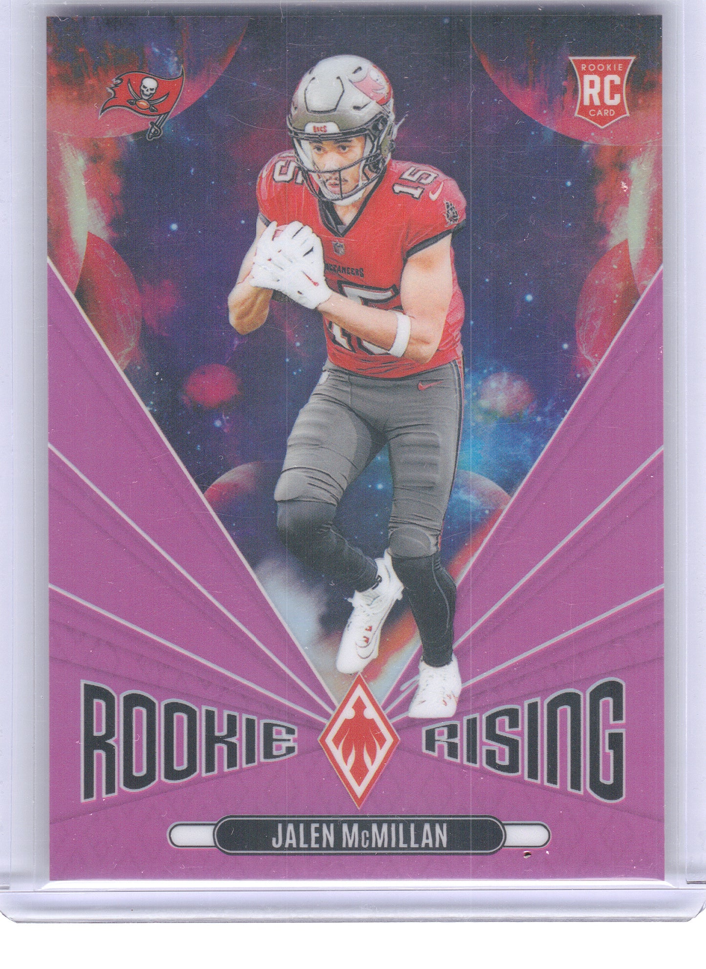 2024 Panini Phoenix #RR-JMN Jalen McMillan Rookie Rising Pink #/80 Tampa Bay Buccaneers SN