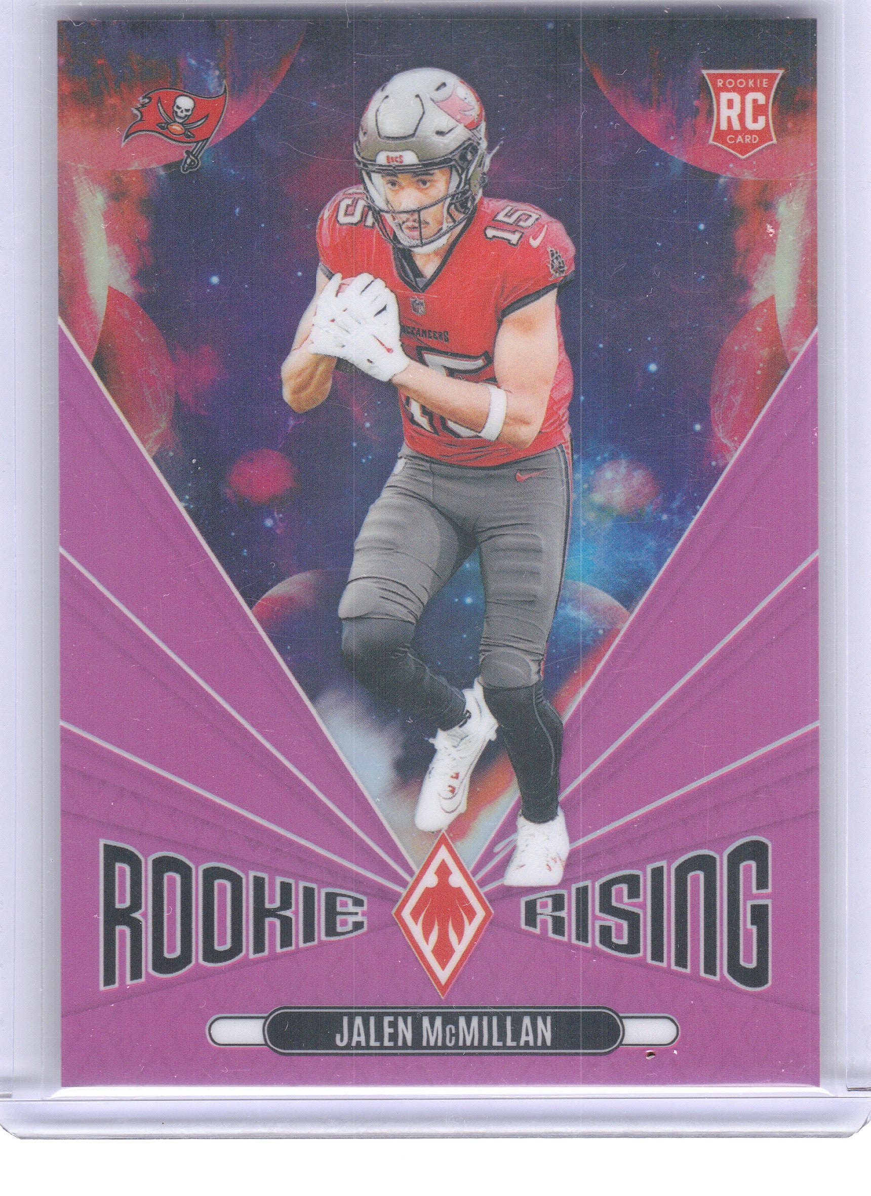 2024 Panini Phoenix #RR-JMN Jalen McMillan Rookie Rising Pink #/80 Tampa Bay Buccaneers SN