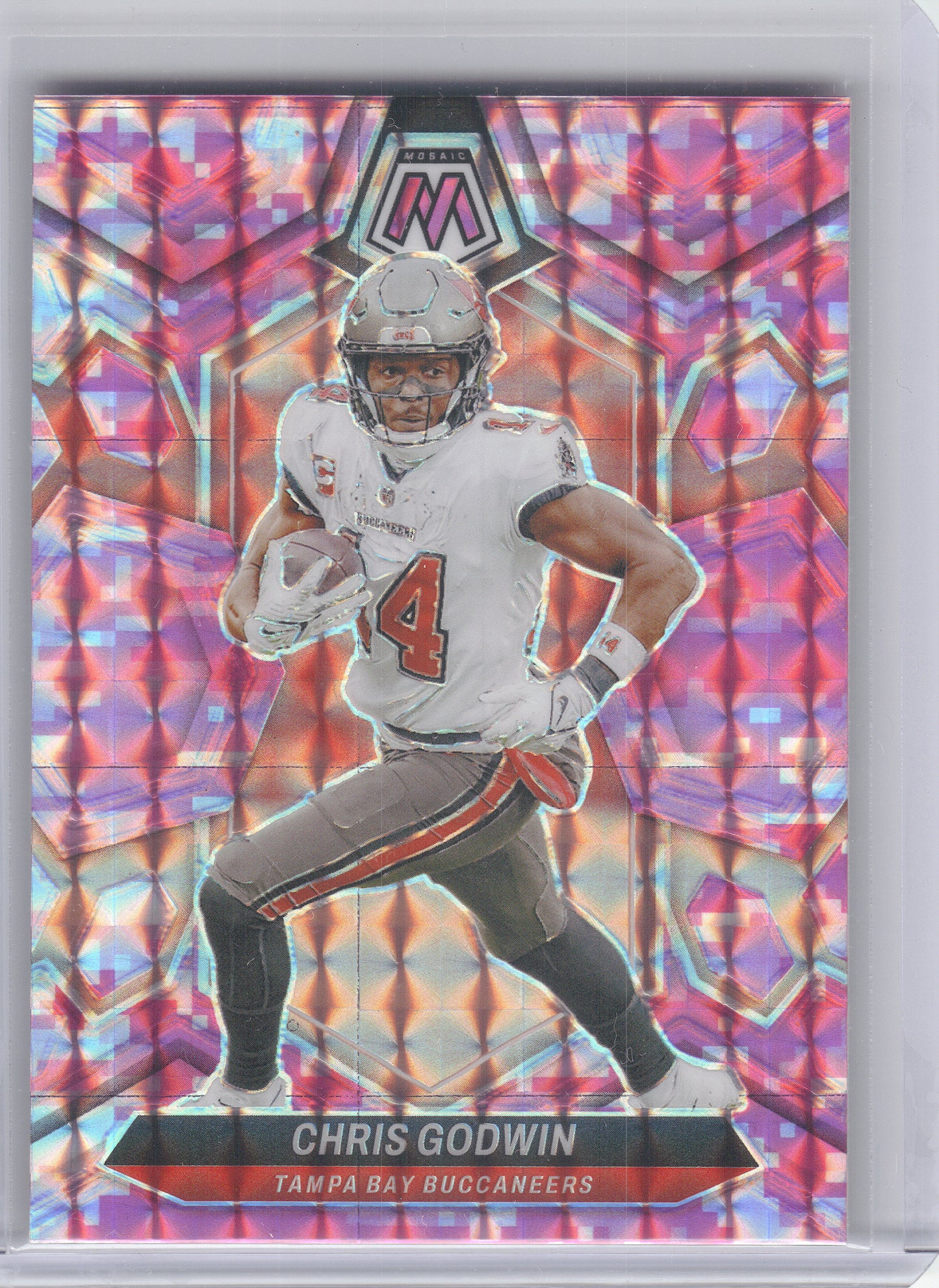 2024 Panini Mosaic #207 Chris Godwin Mosaic Camo Pink Tampa Bay Buccaneers