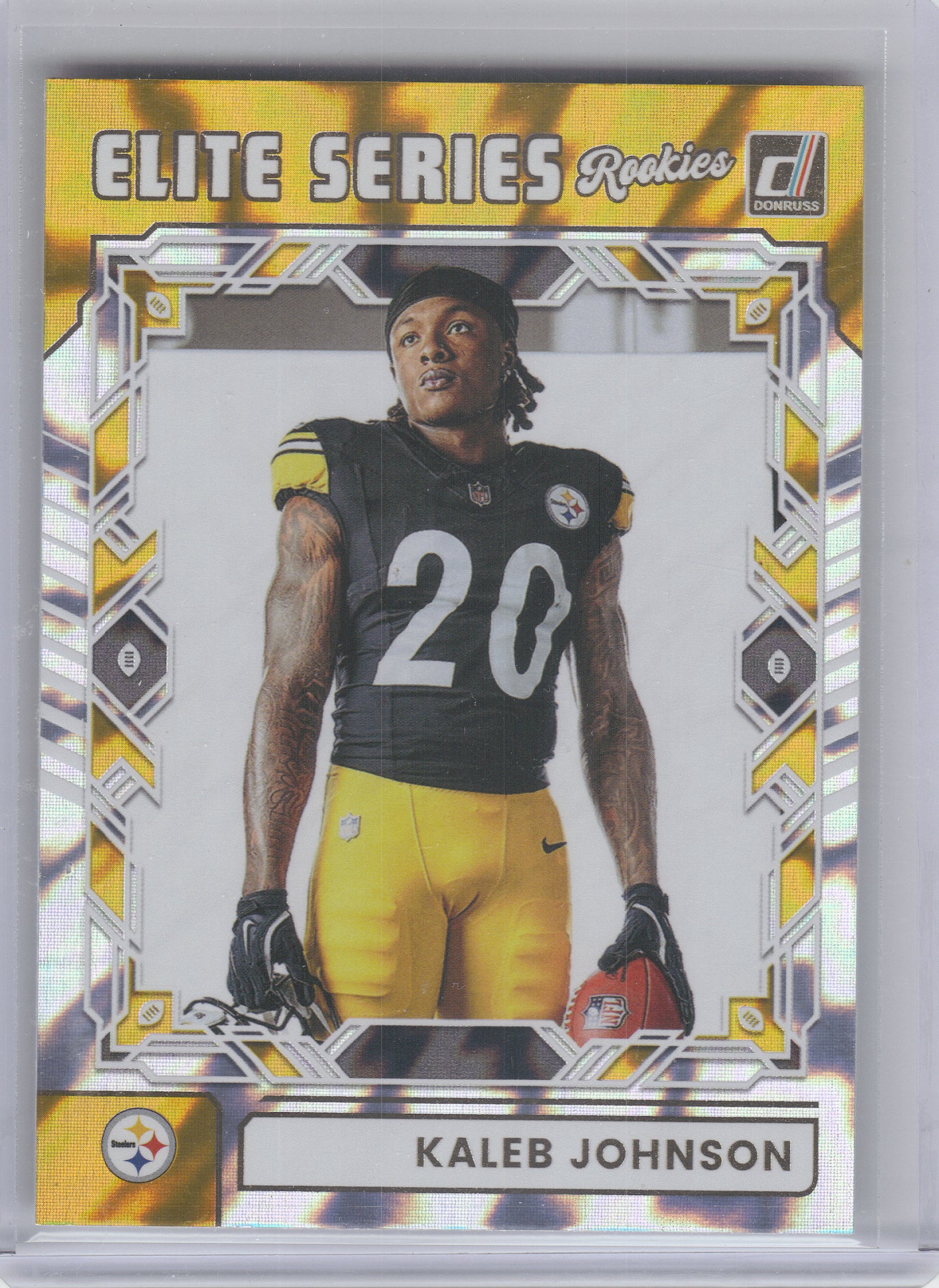 2025 Donruss #ESR-KJN Kaleb Johnson The Elite Series Rookies Pittsburgh Steelers